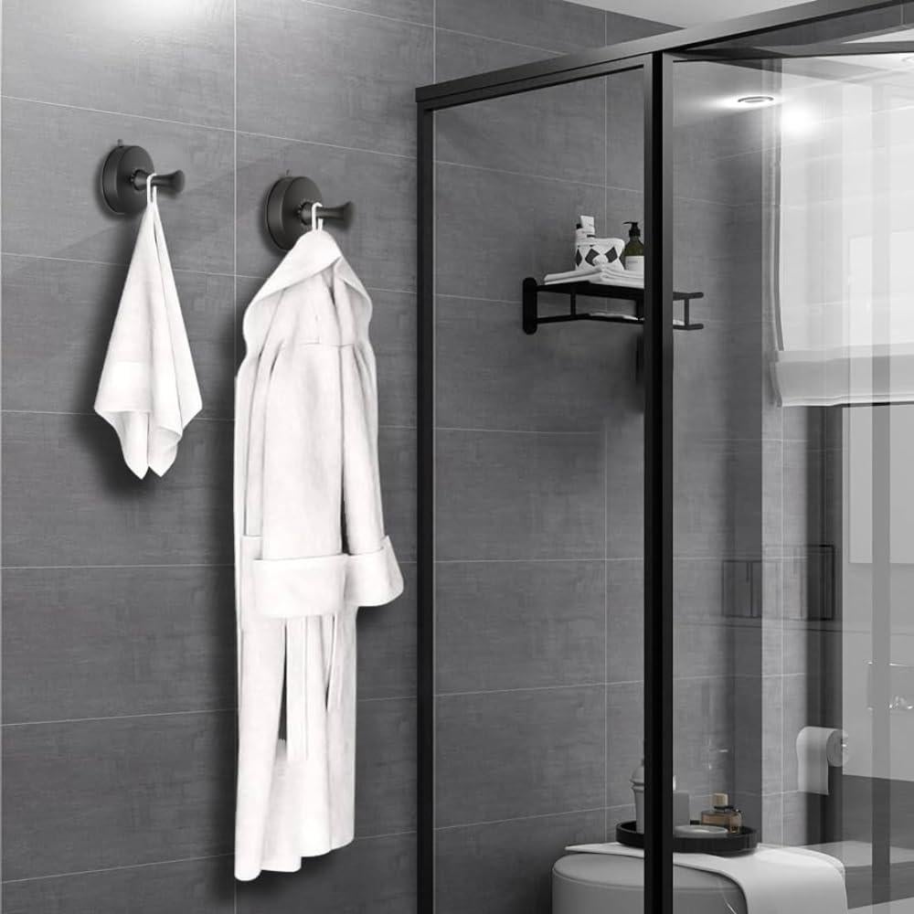 Ganchos de Ventosa DGYB para Ducha - Acero Inoxidable, 2 Pcs