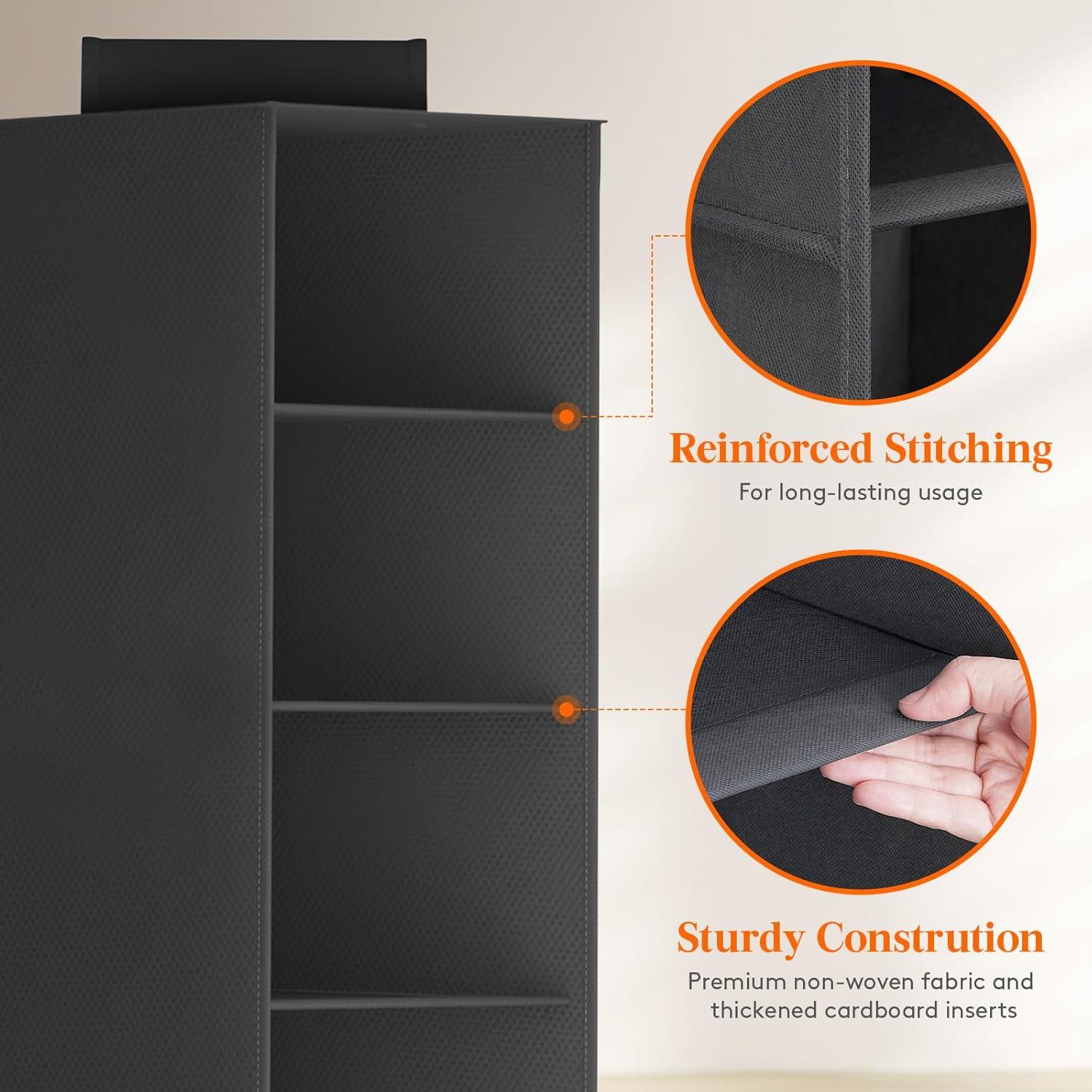 Organizador de Sombreros Lifewit 10 Compartimentos Negro 147cm