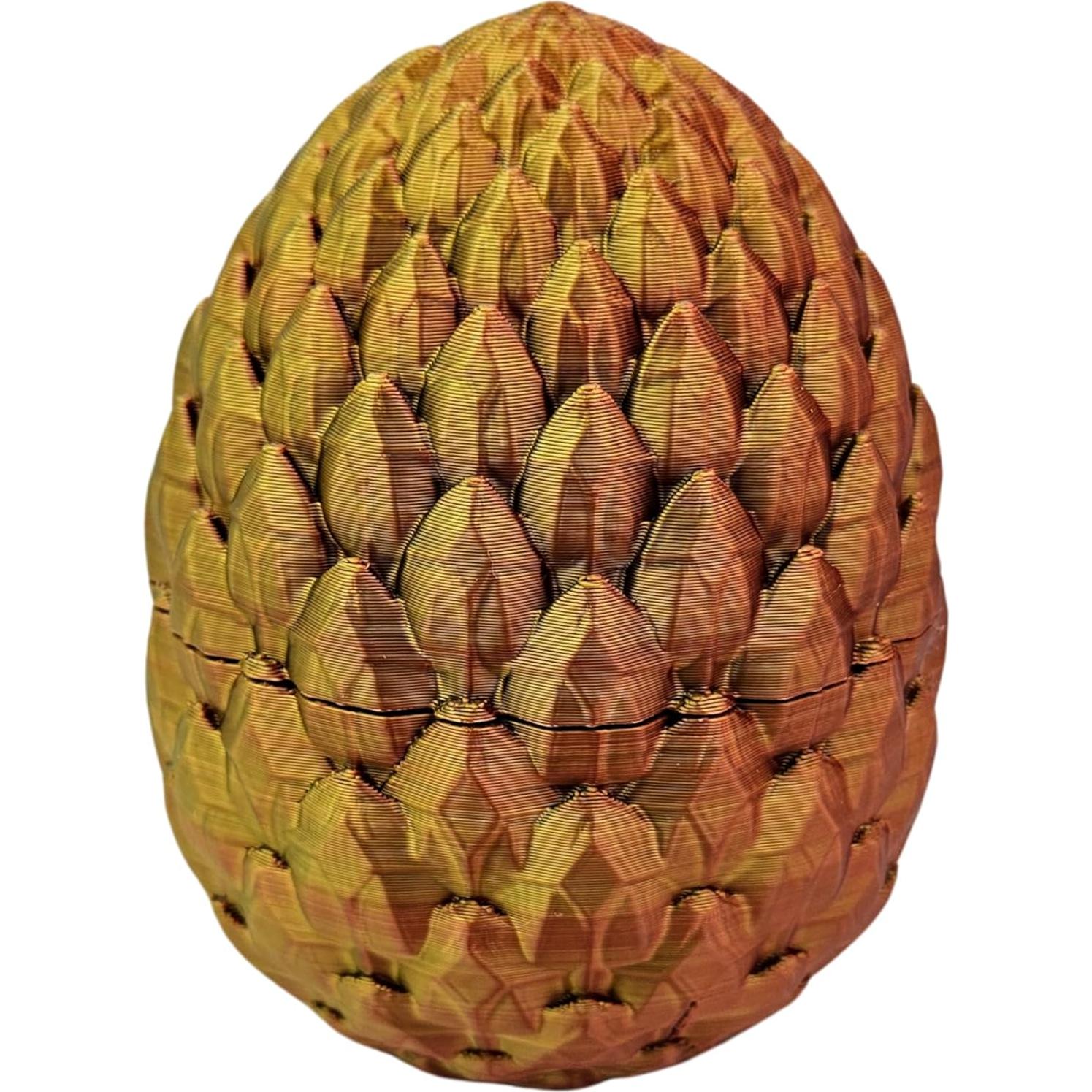 Huevo de Dragón Sorpresa 3D - Dragones Articulados Oro Plata