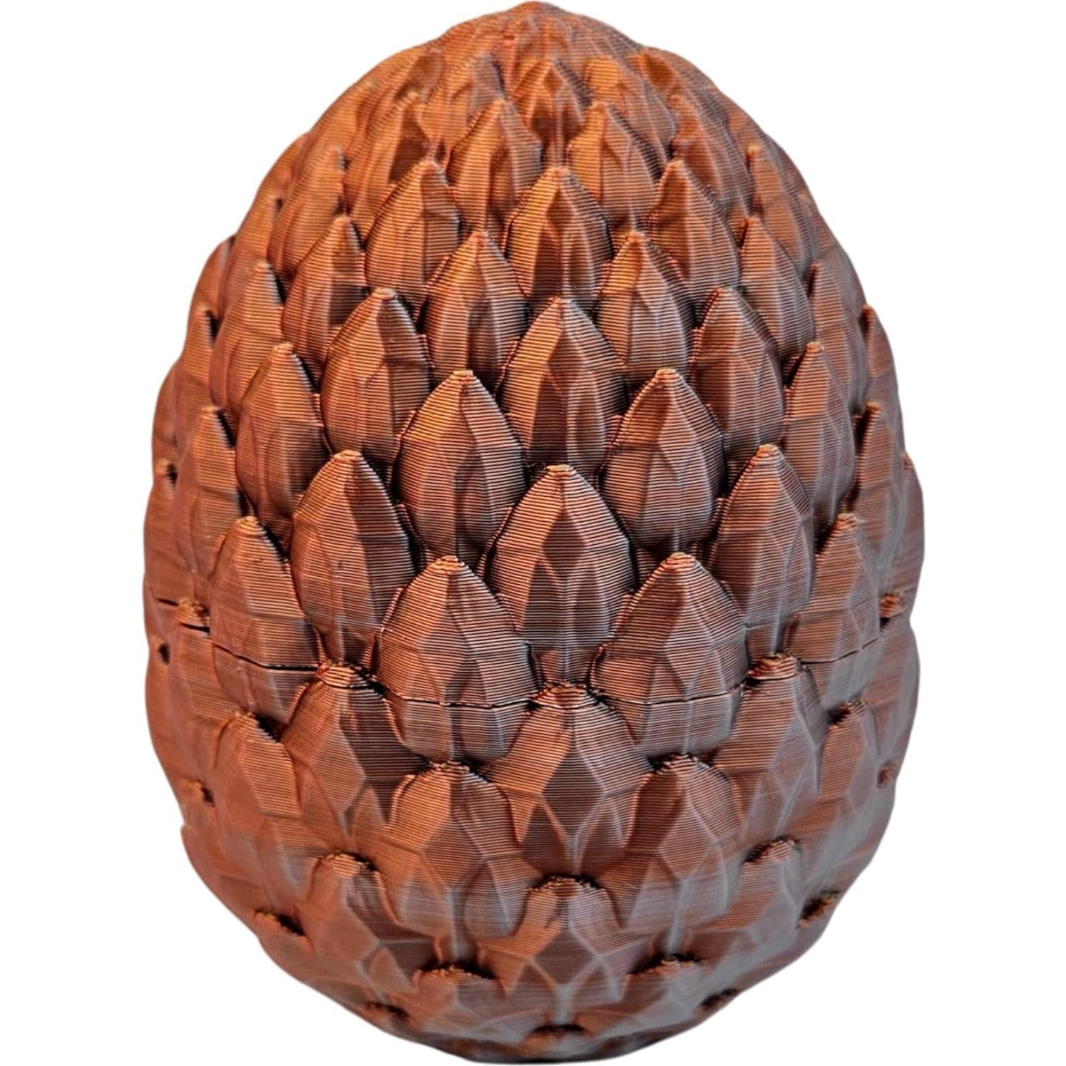 Huevo de Dragón Sorpresa 3D - Dragones Articulados Oro Plata