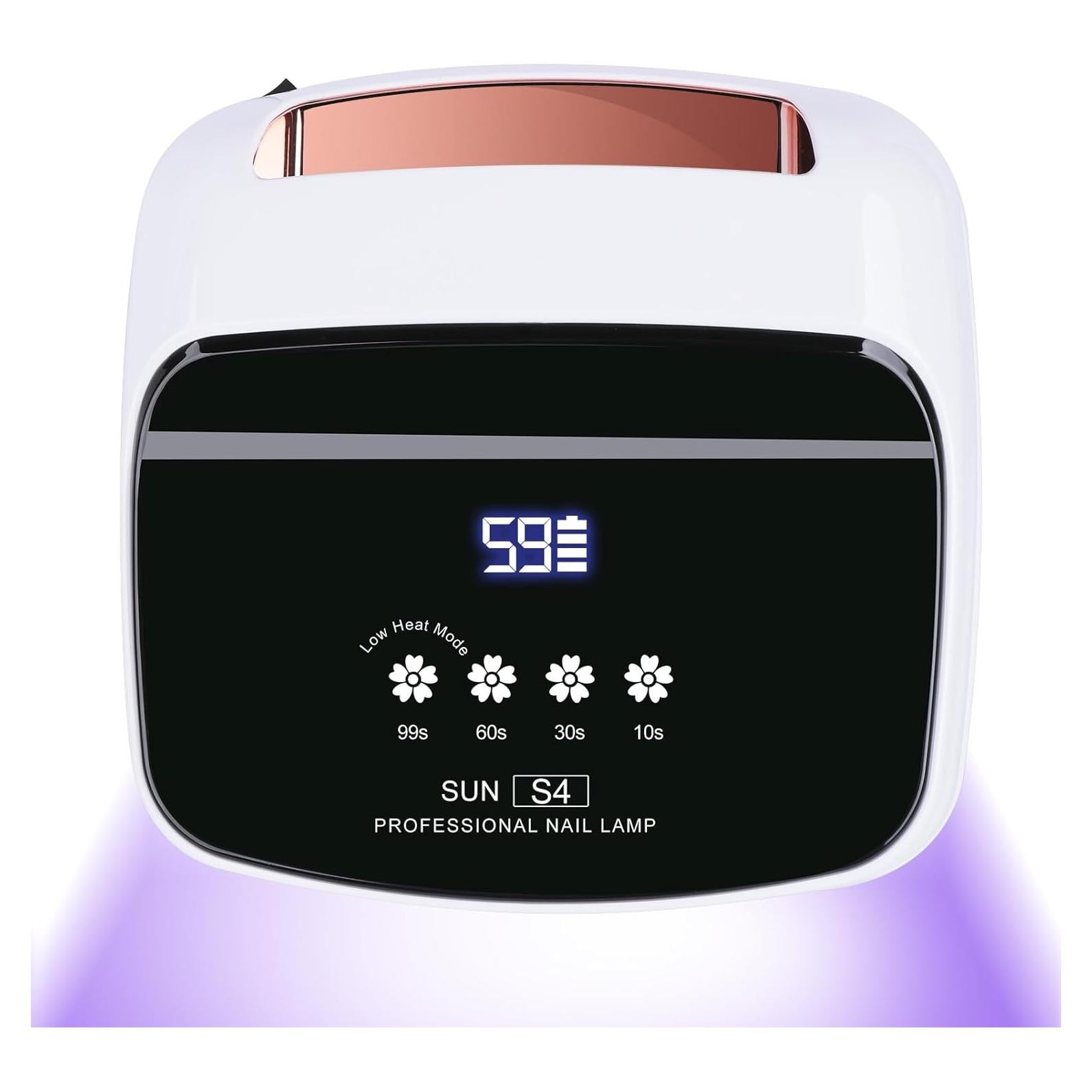 Lámpara de Uñas Inalámbrica ANYINS 288W UV LED 8 Horas