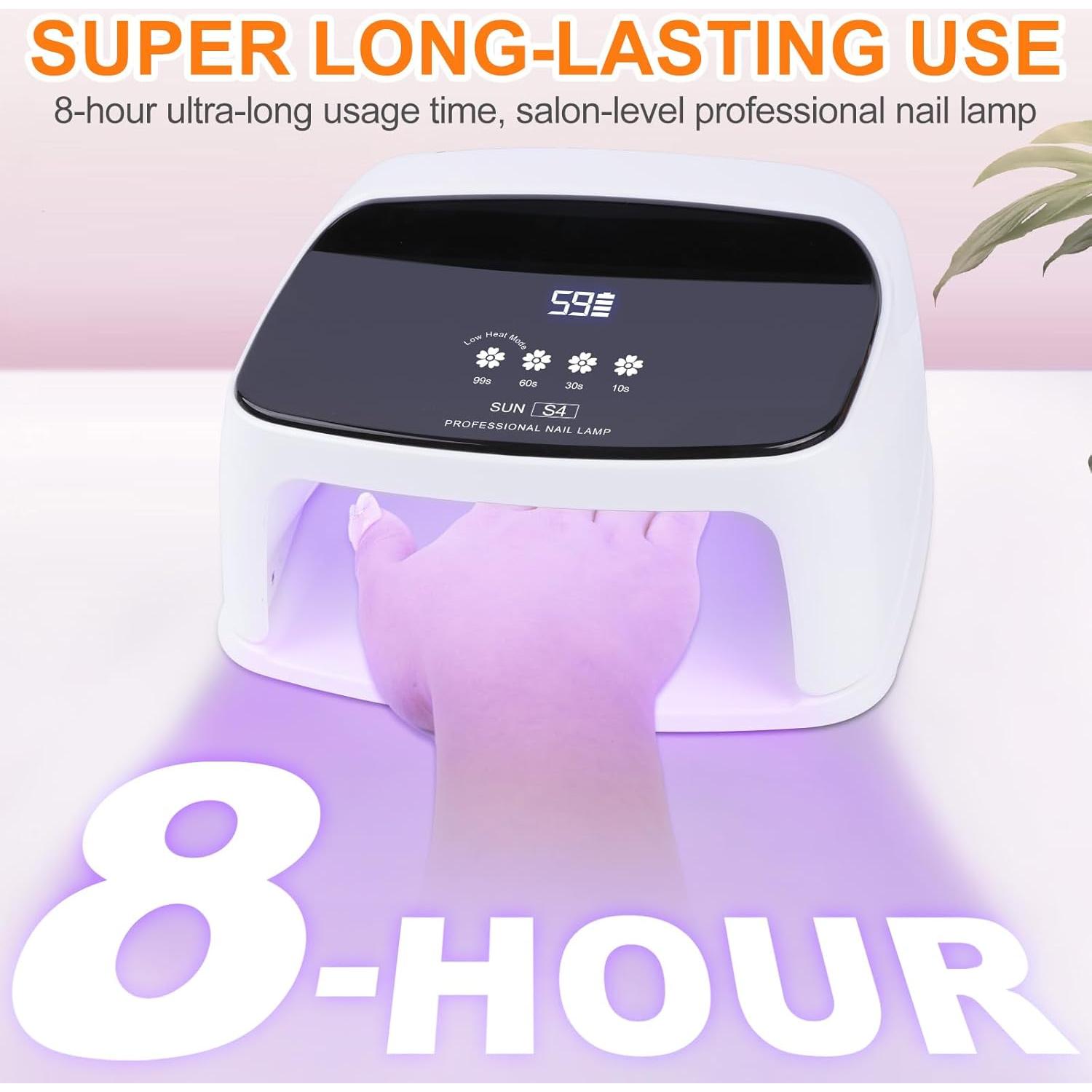 Lámpara de Uñas Inalámbrica ANYINS 288W UV LED 8 Horas