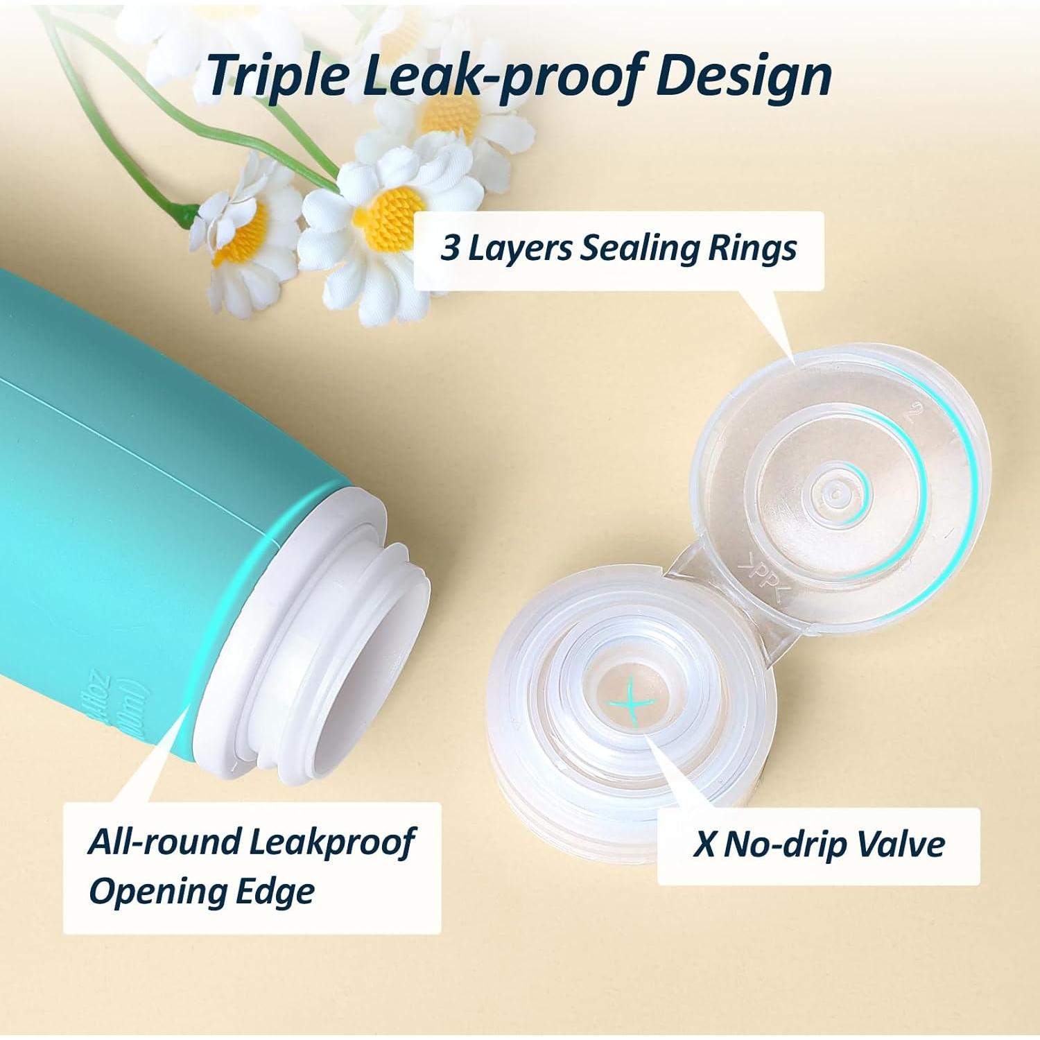 Bolsa de Aseo TSA PACKISM con 8 Botellas Silicona 100ml