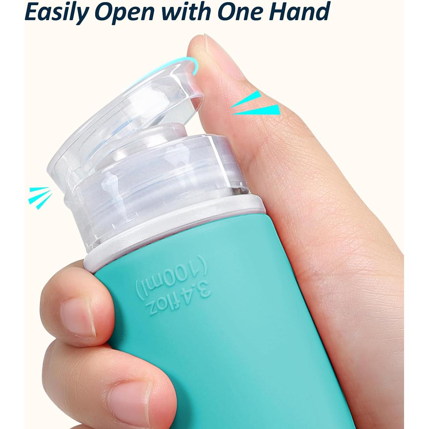 Bolsa de Aseo TSA PACKISM con 8 Botellas Silicona 100ml