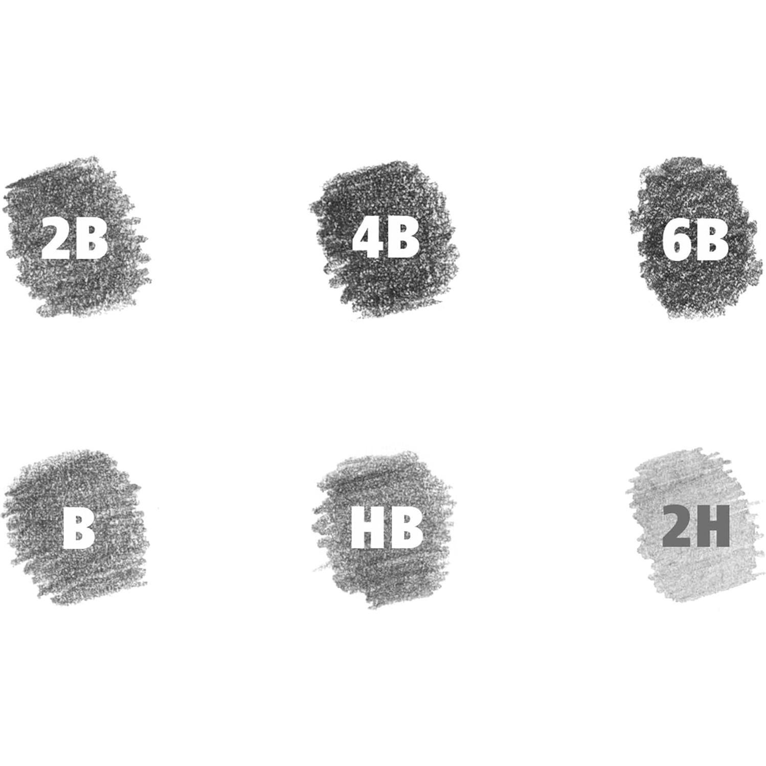 Set de bocetos Staedtler Mars Lumograph 8 piezas con borrador y sacapuntas