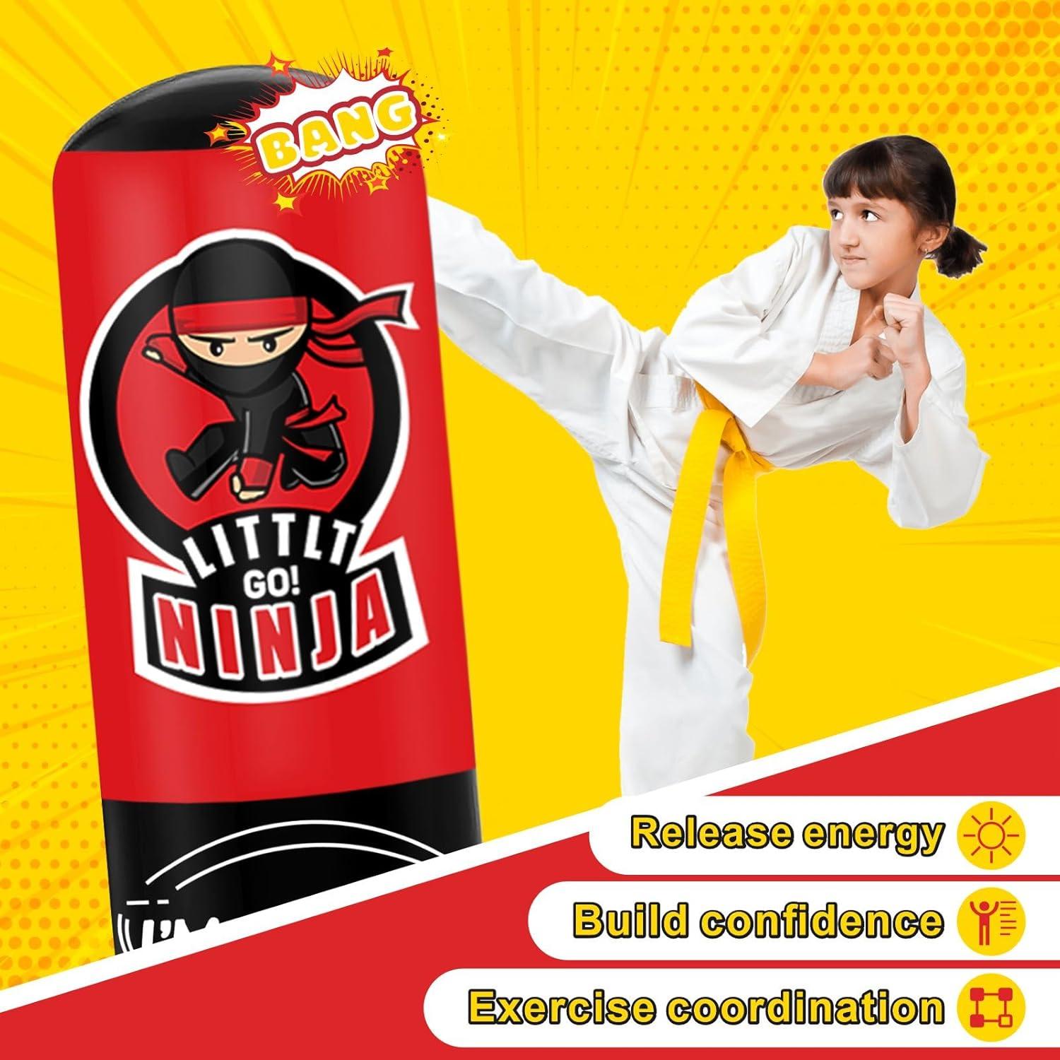 Saco de Boxeo Inflable VCOLAN para Niños 170 cm Estable