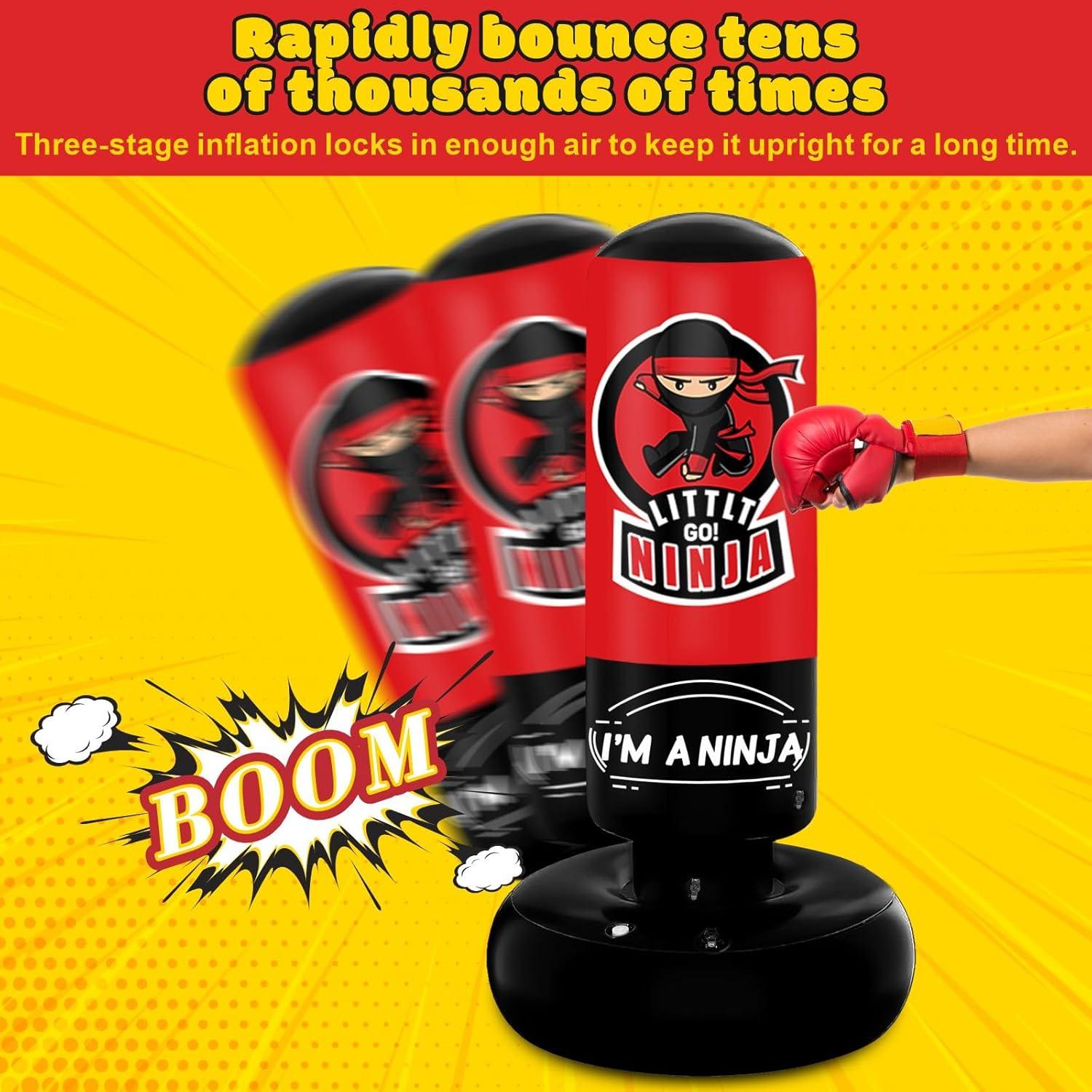 Saco de Boxeo Inflable VCOLAN para Niños 170 cm Estable