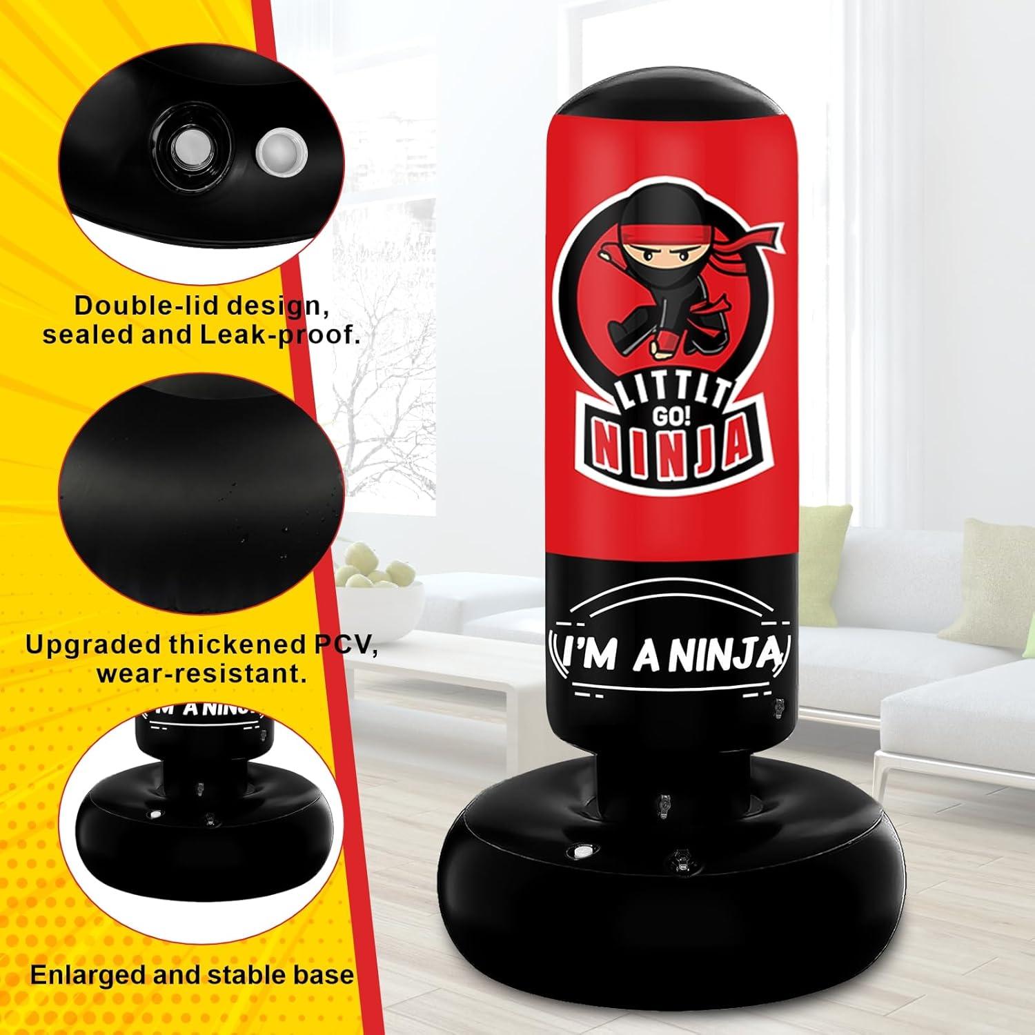 Saco de Boxeo Inflable VCOLAN para Niños 170 cm Estable