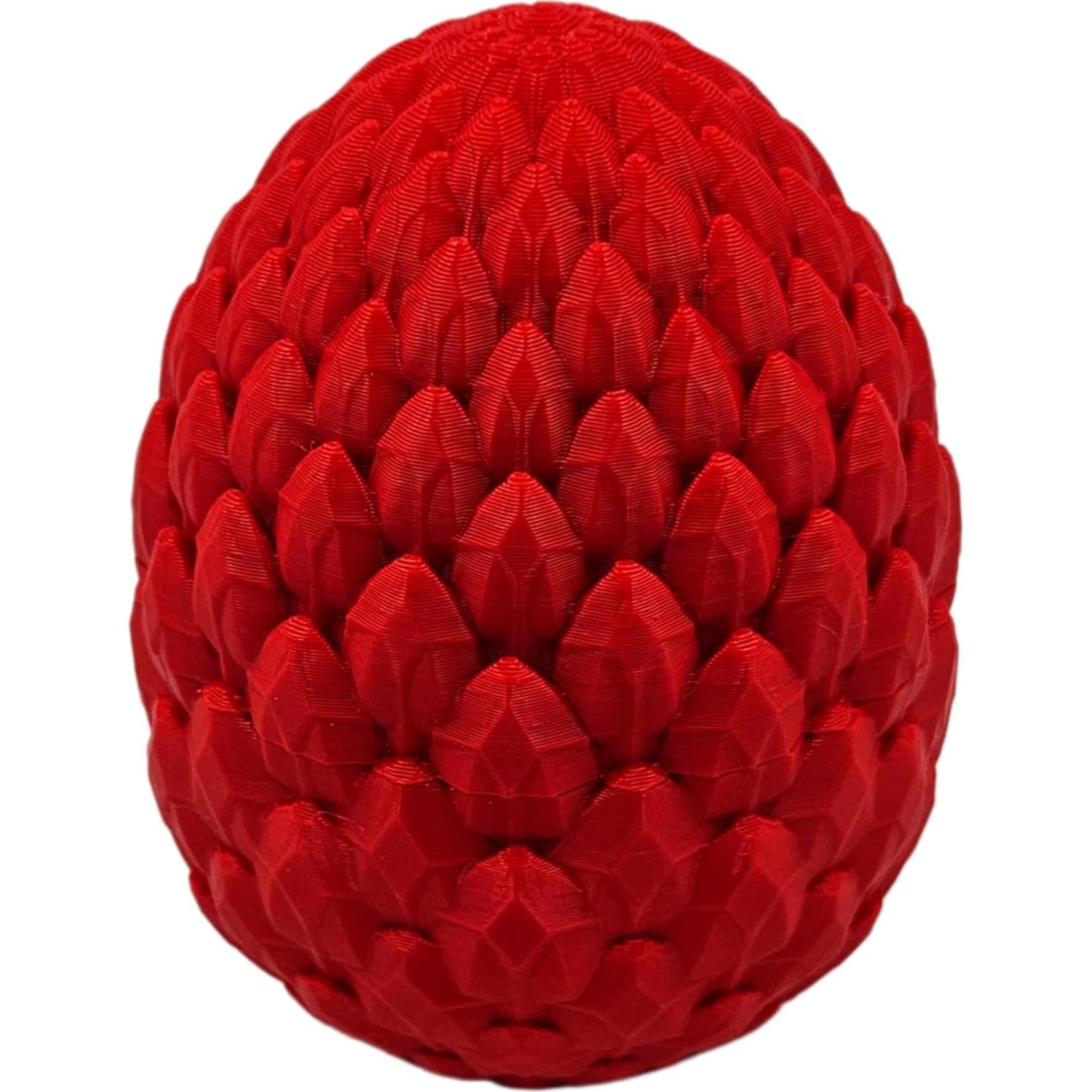 Huevo de Dragón Sorpresa 3D - Dragón Articulado Rojo