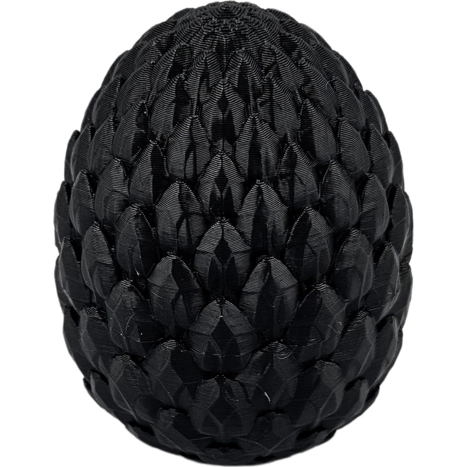 Huevo Dragón Sorpresa 3D - Dragón Articulado Negro 33 cm