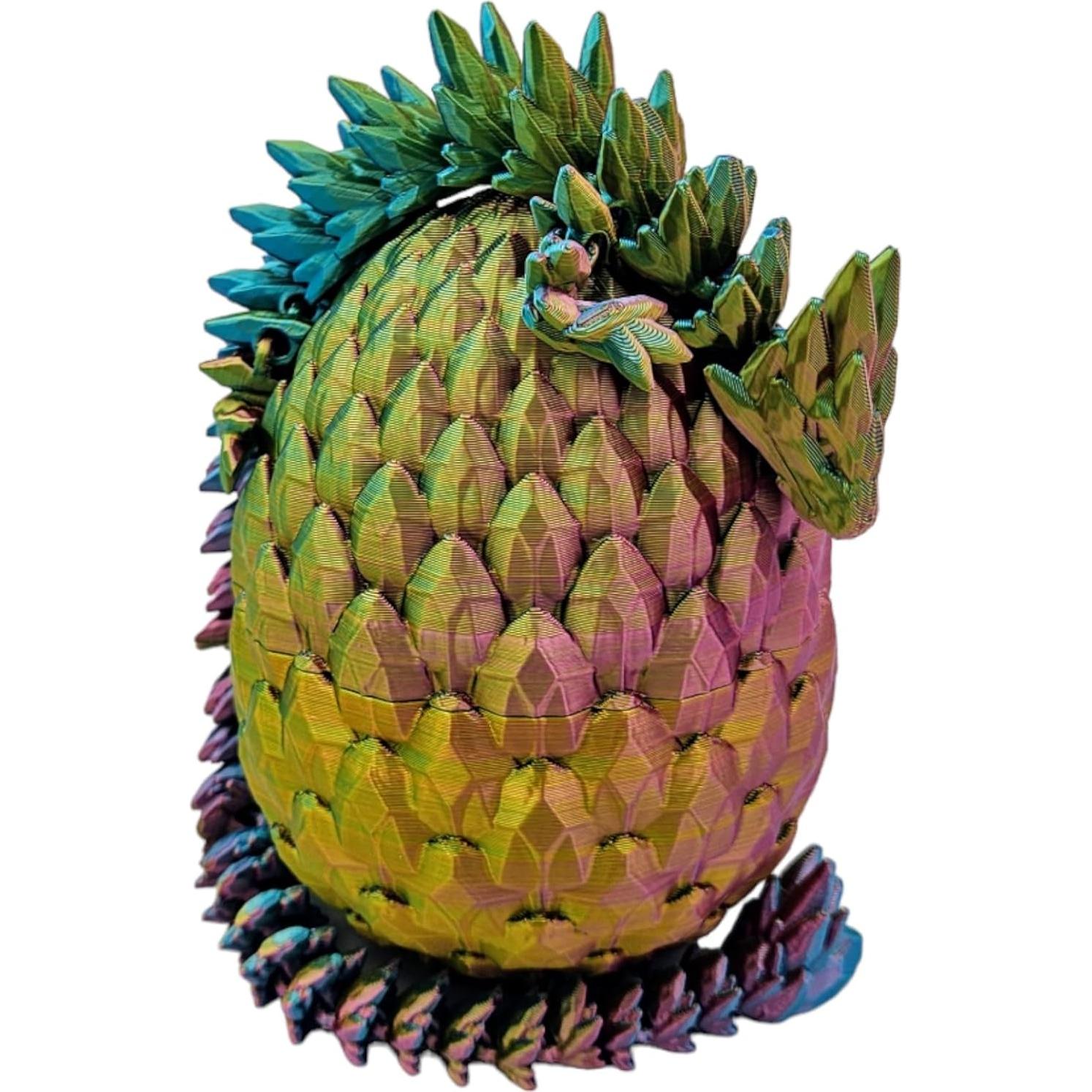 Huevo Dragón Sorpresa 3D Articulado - Dragón de Gema 33 cm