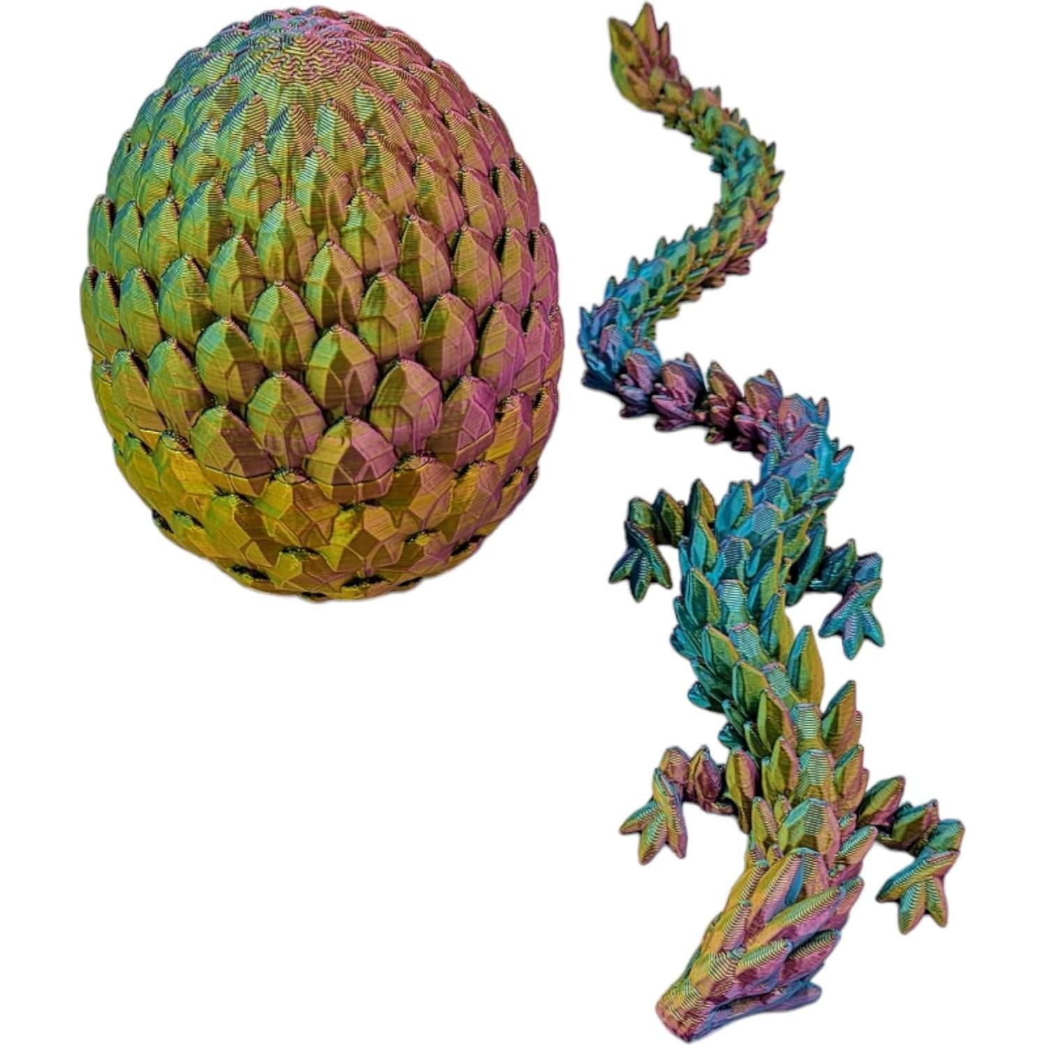 Huevo Dragón Sorpresa 3D Articulado - Dragón de Gema 33 cm