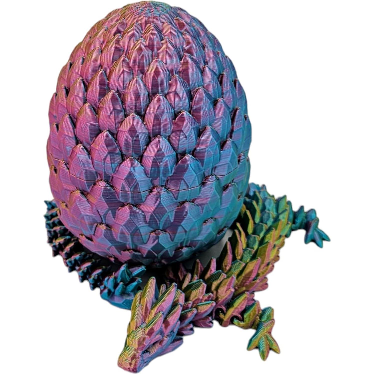 Huevo Dragón Sorpresa 3D Articulado - Dragón de Gema 33 cm