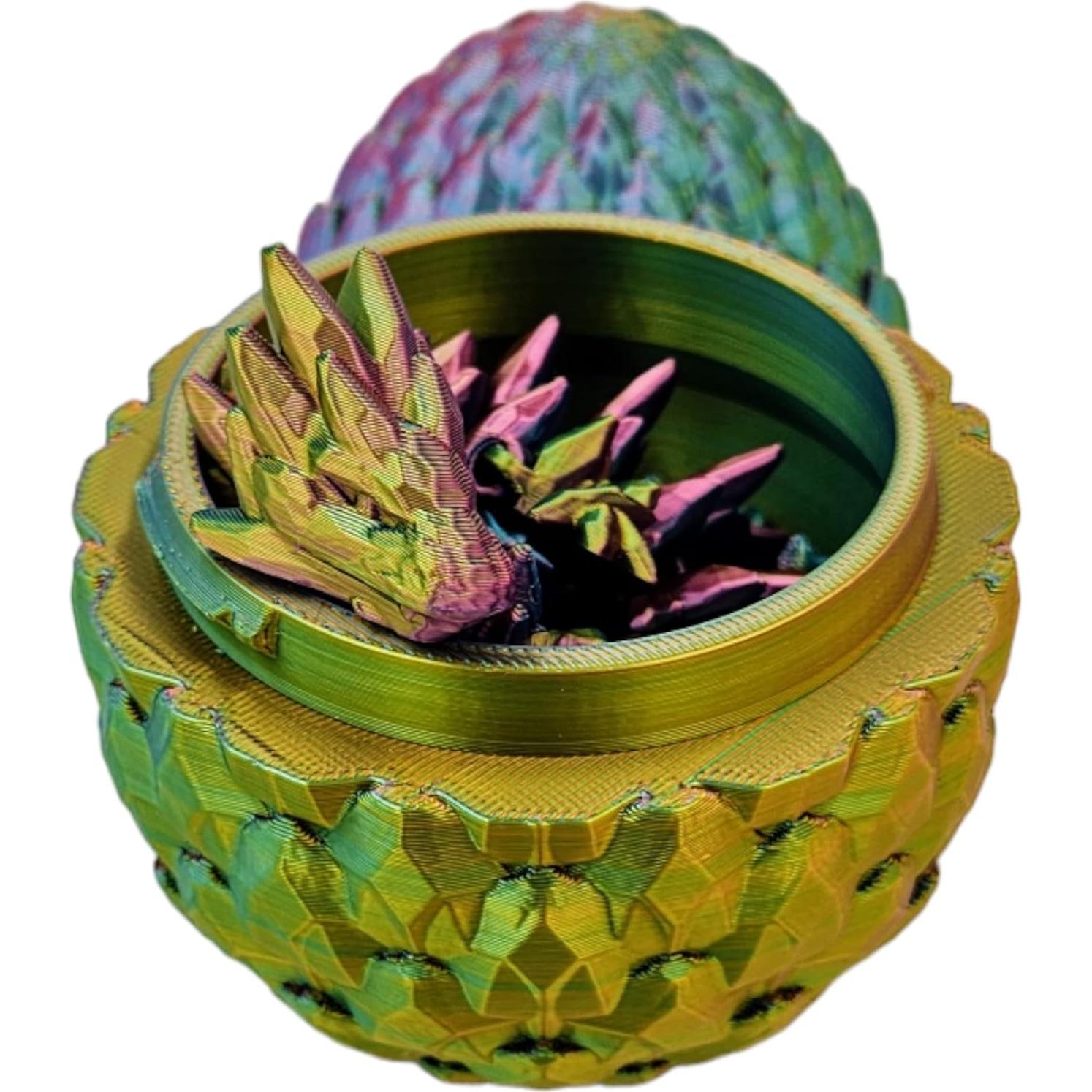 Huevo Dragón Sorpresa 3D Articulado - Dragón de Gema 33 cm