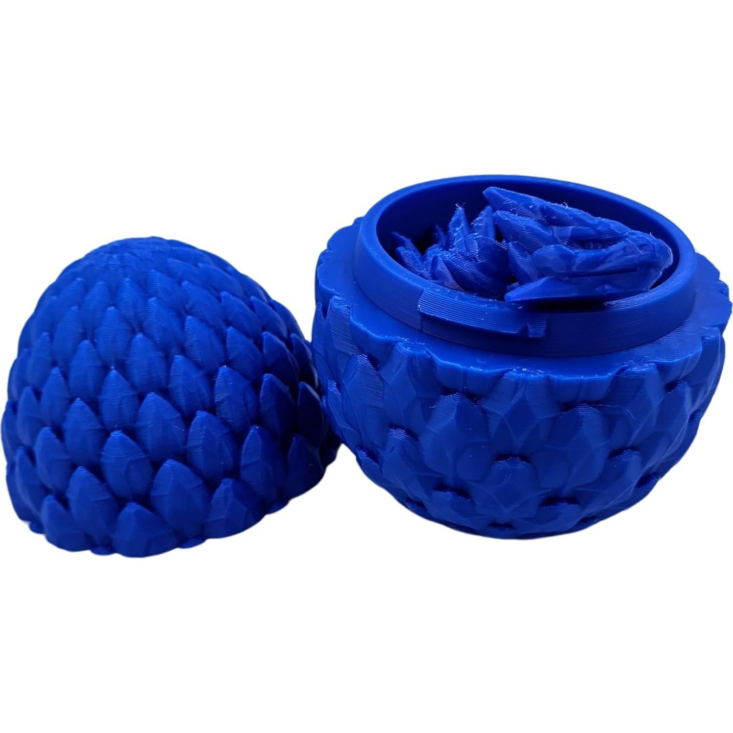 Huevo de Dragón Sorpresa 3D - Dragón Articulado Azul