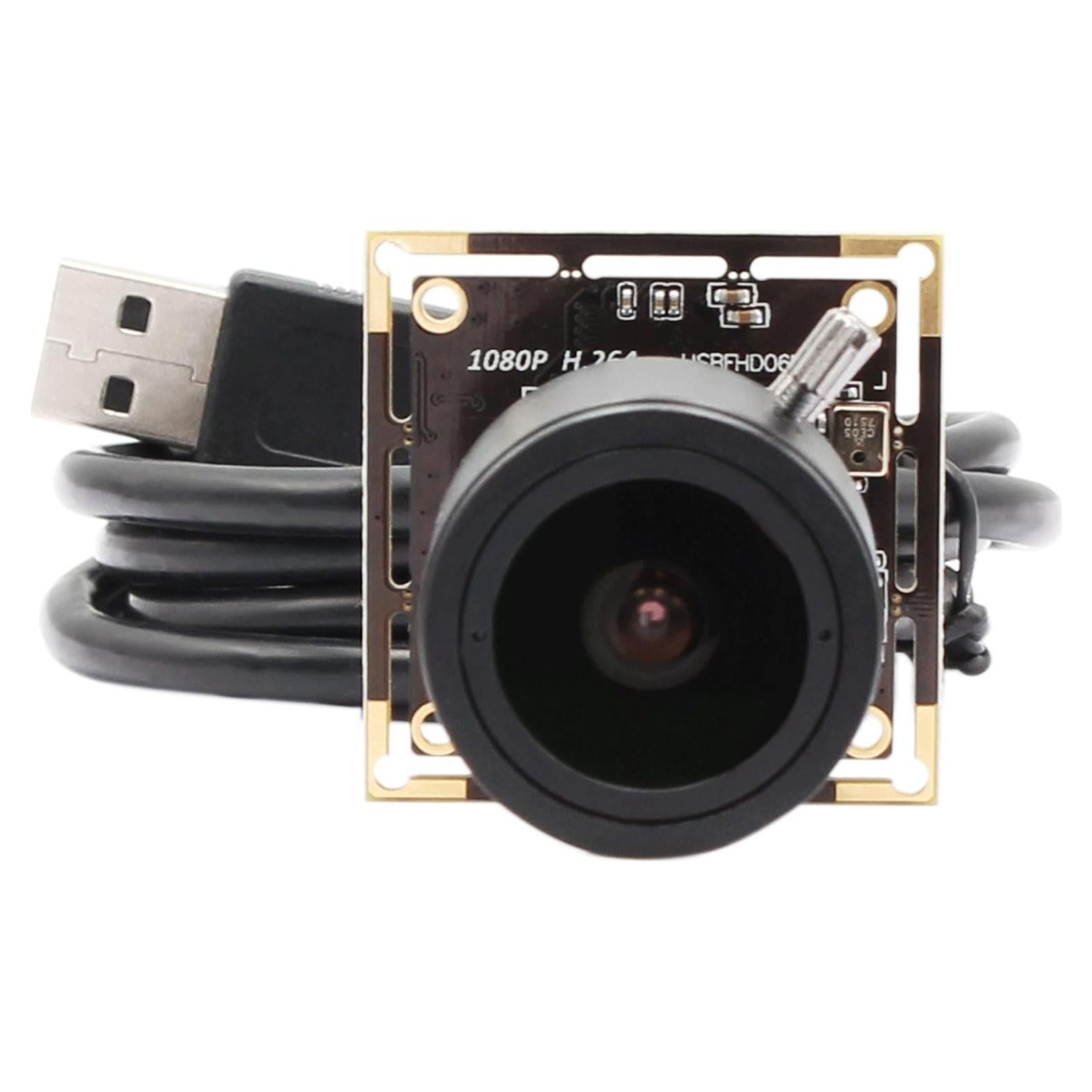 Cámara USB Mini ELP IMX323 1080P con Micrófono y Zoom 2.8-12mm