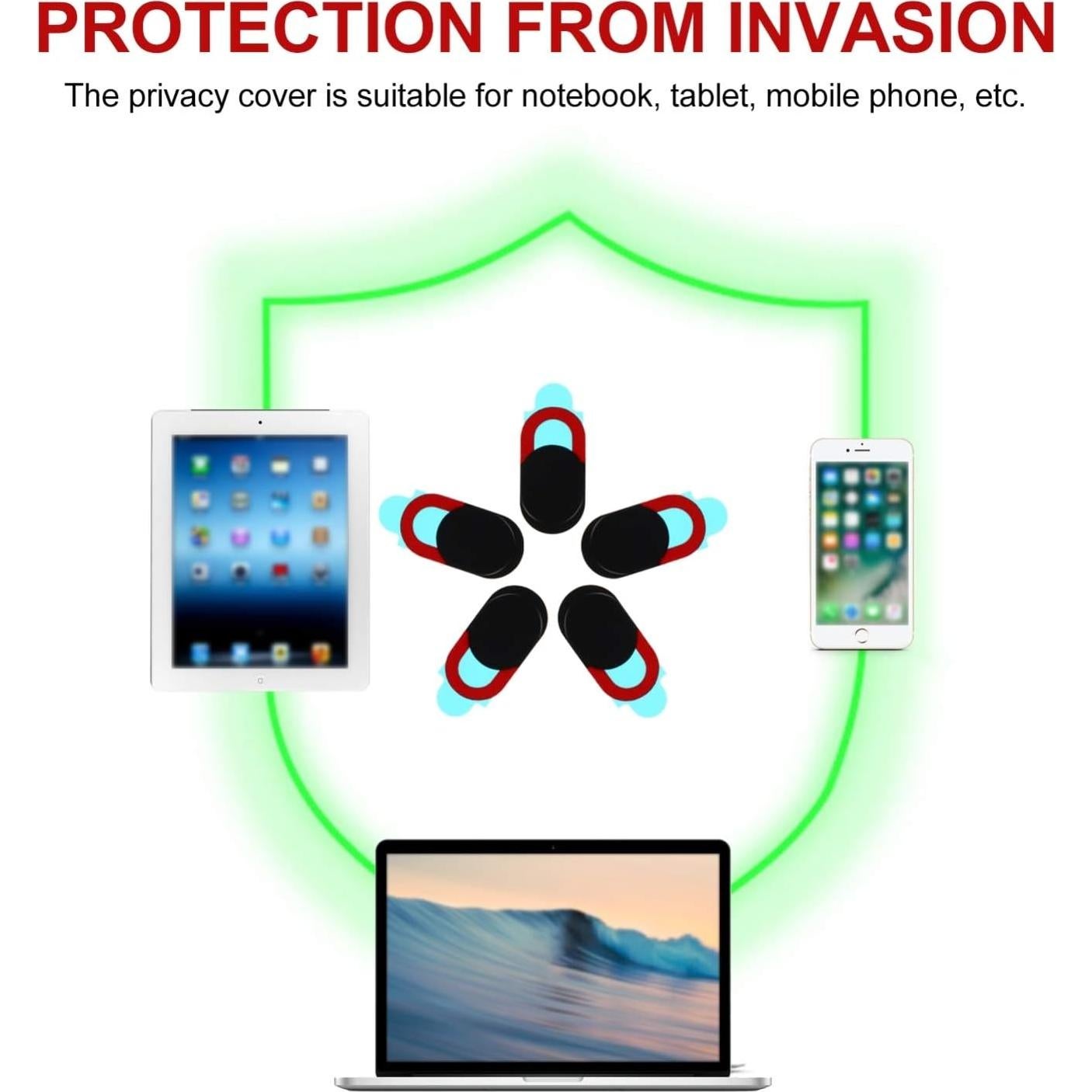 Cubierta Deslizante de Cámara Mobestech para Laptop y Tablet