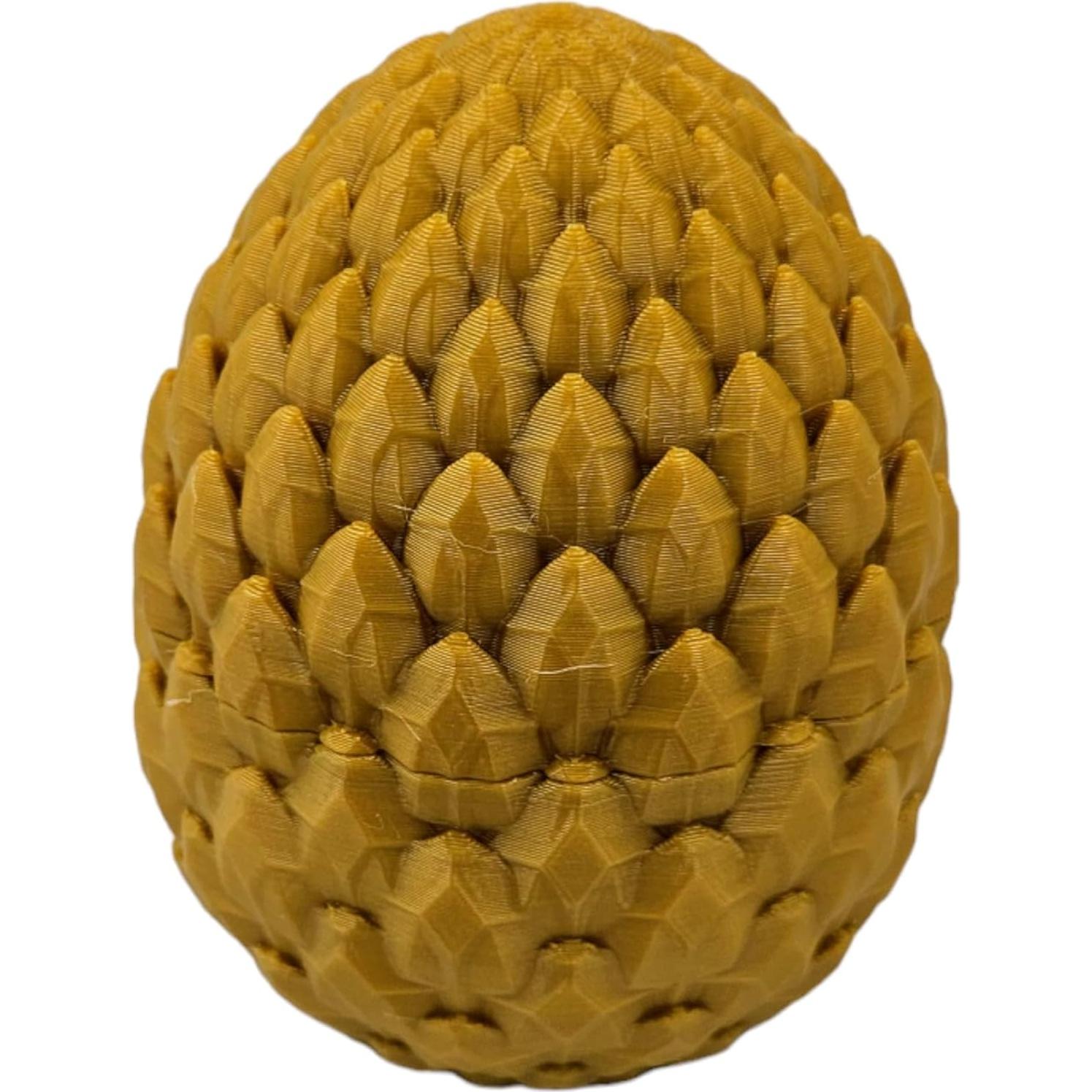 Huevo de Dragón Sorpresa 3D - Dragón Articulado Oro