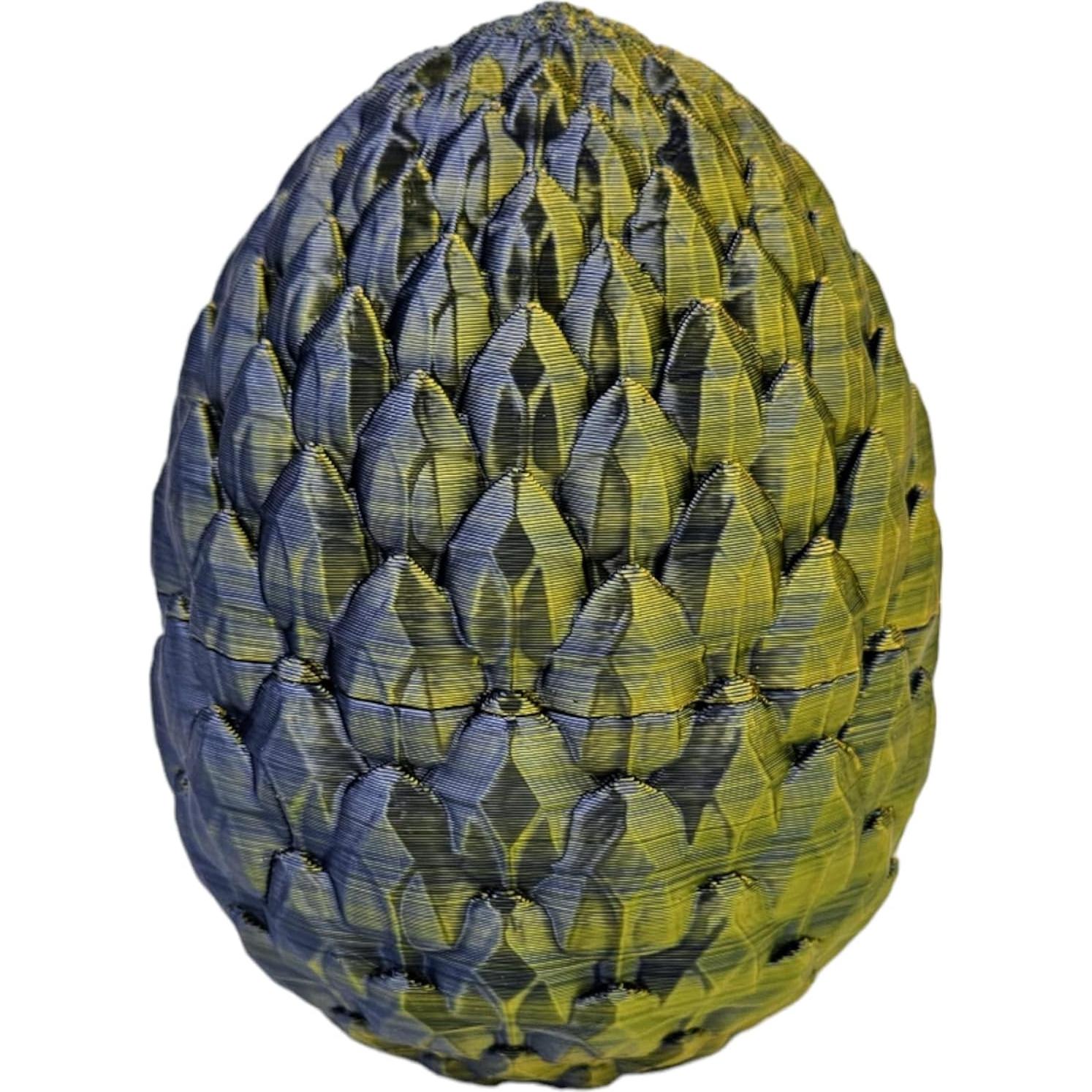 Huevo Dragón Sorpresa 3D - Dragón Articulado 33 cm Negro Dorado