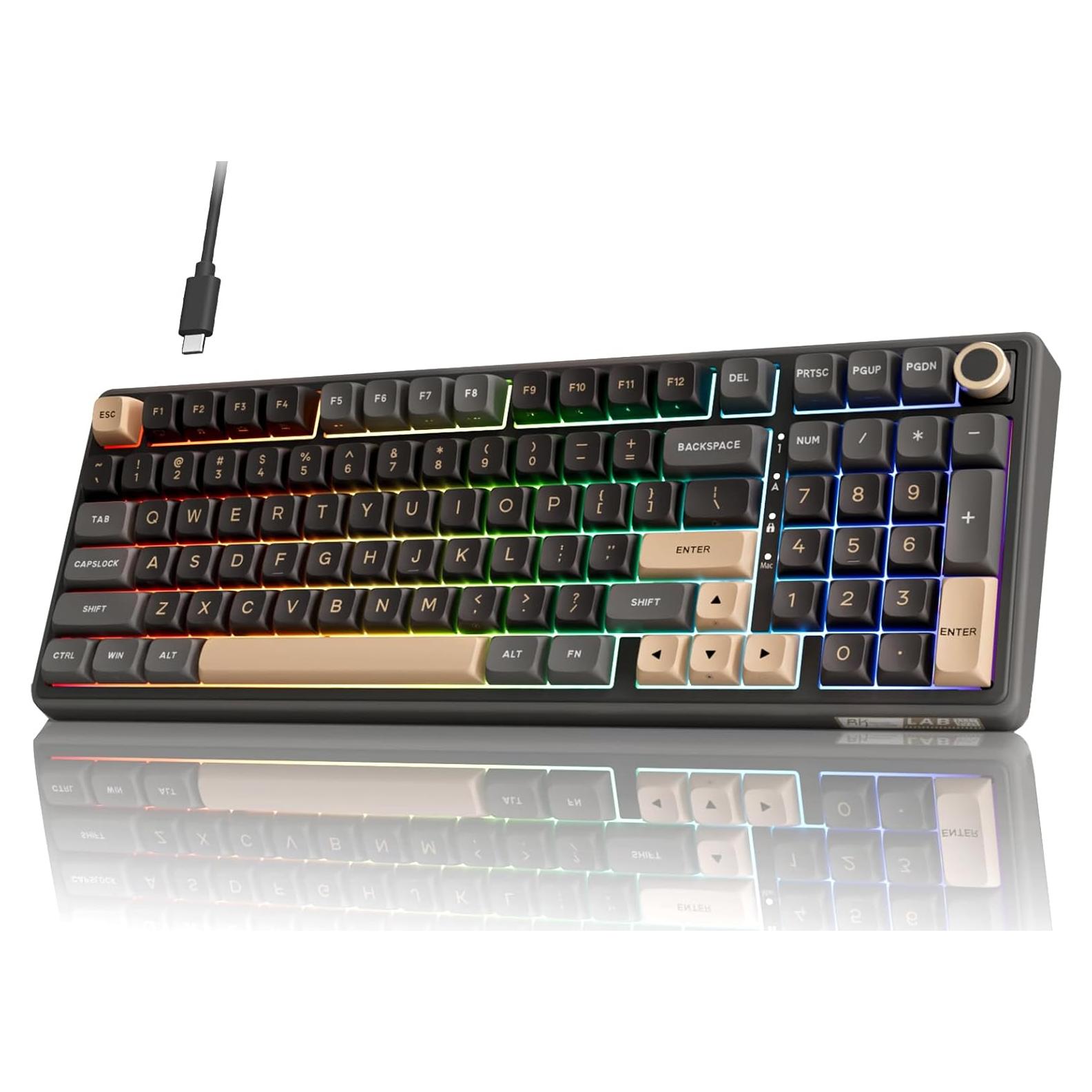 Teclado Mecánico RK ROYAL KLUDGE R98 Pro con Cable RGB