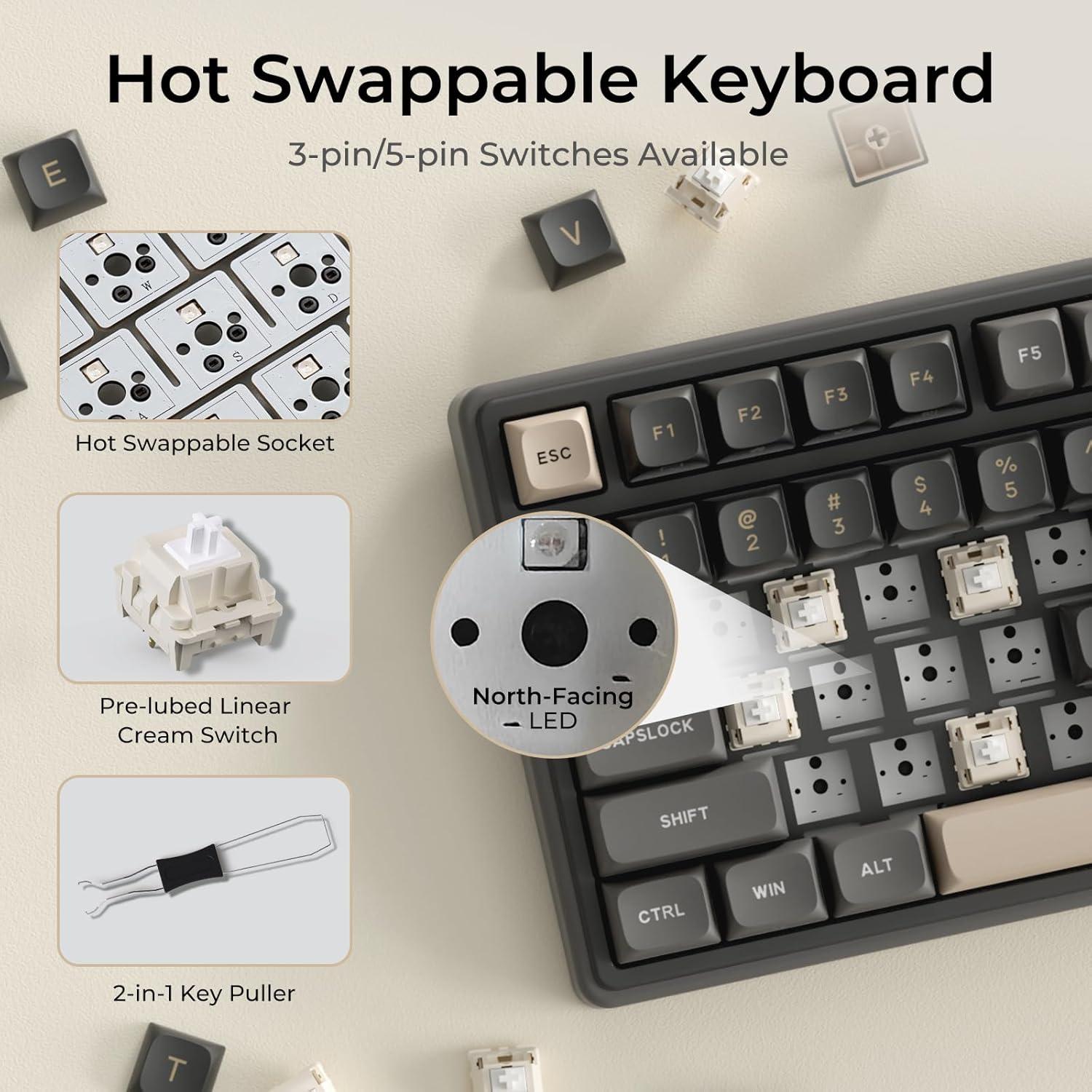 Teclado Mecánico RK ROYAL KLUDGE R98 Pro con Cable RGB