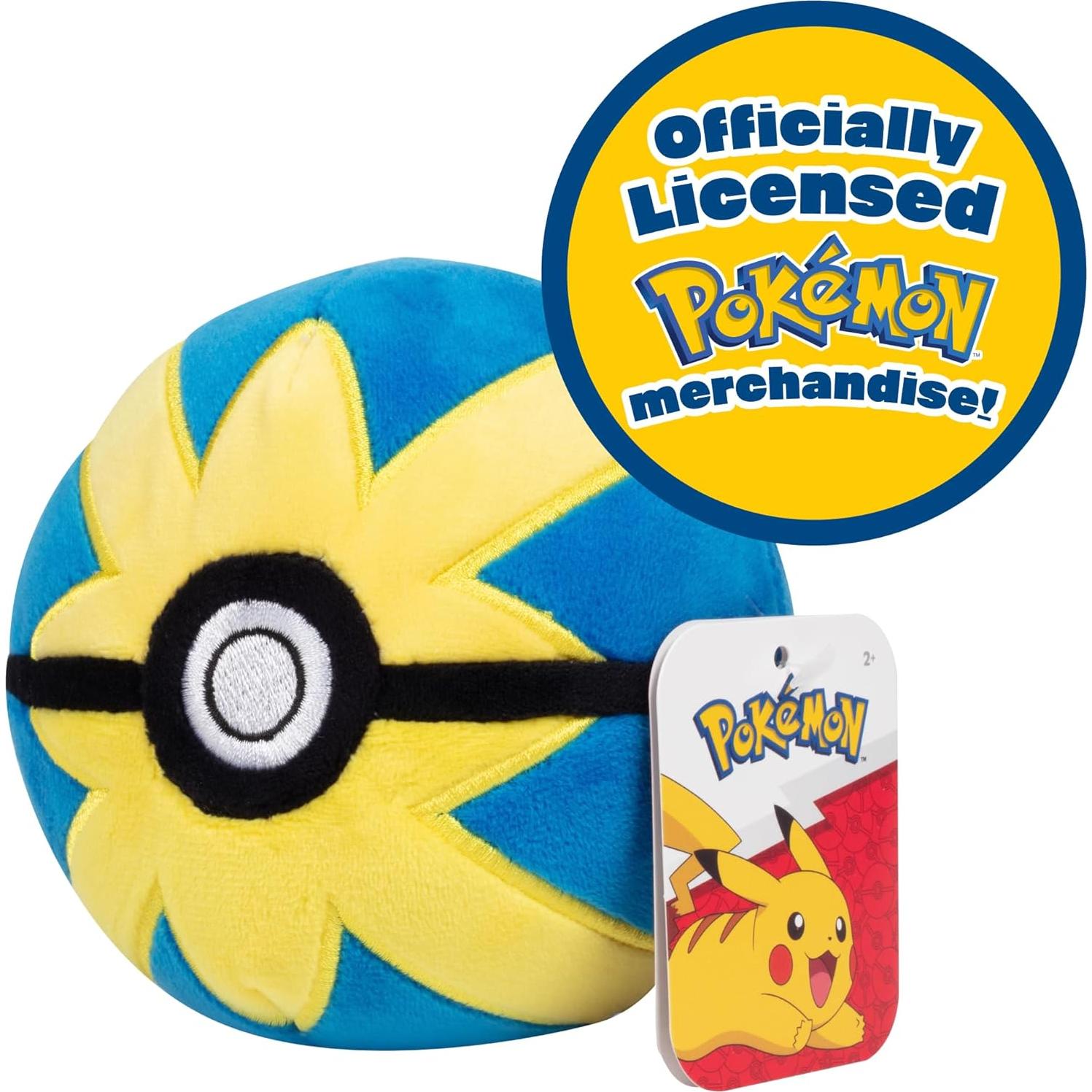 Peluche Bola Rápida Pokémon Jazwares 12.7 cm Suave