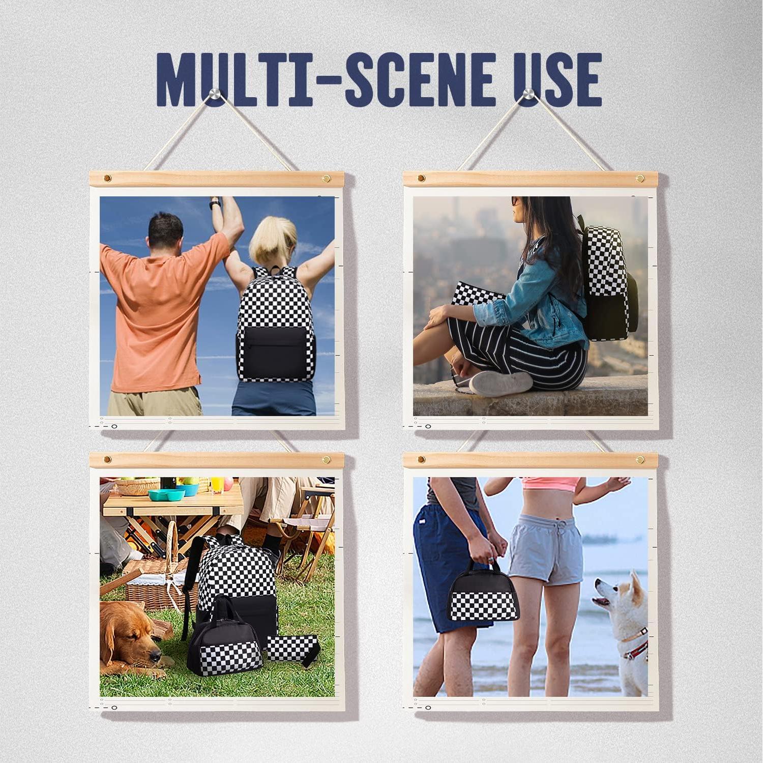 Mochila Escolar UREYMX Impermeable 43x30x14 cm Negra