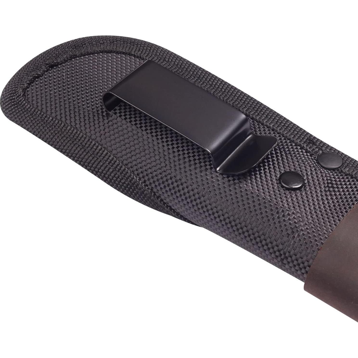 Cuchillo de hoja fija MOTEECRAG 20cm acero inoxidable con funda