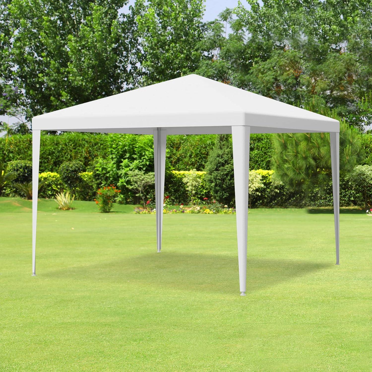 Carpa Gazebo F2C 3.05m x 3.05m Blanca con Paredes Removibles
