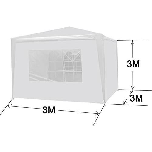 Carpa Gazebo F2C 3.05m x 3.05m Blanca con Paredes Removibles