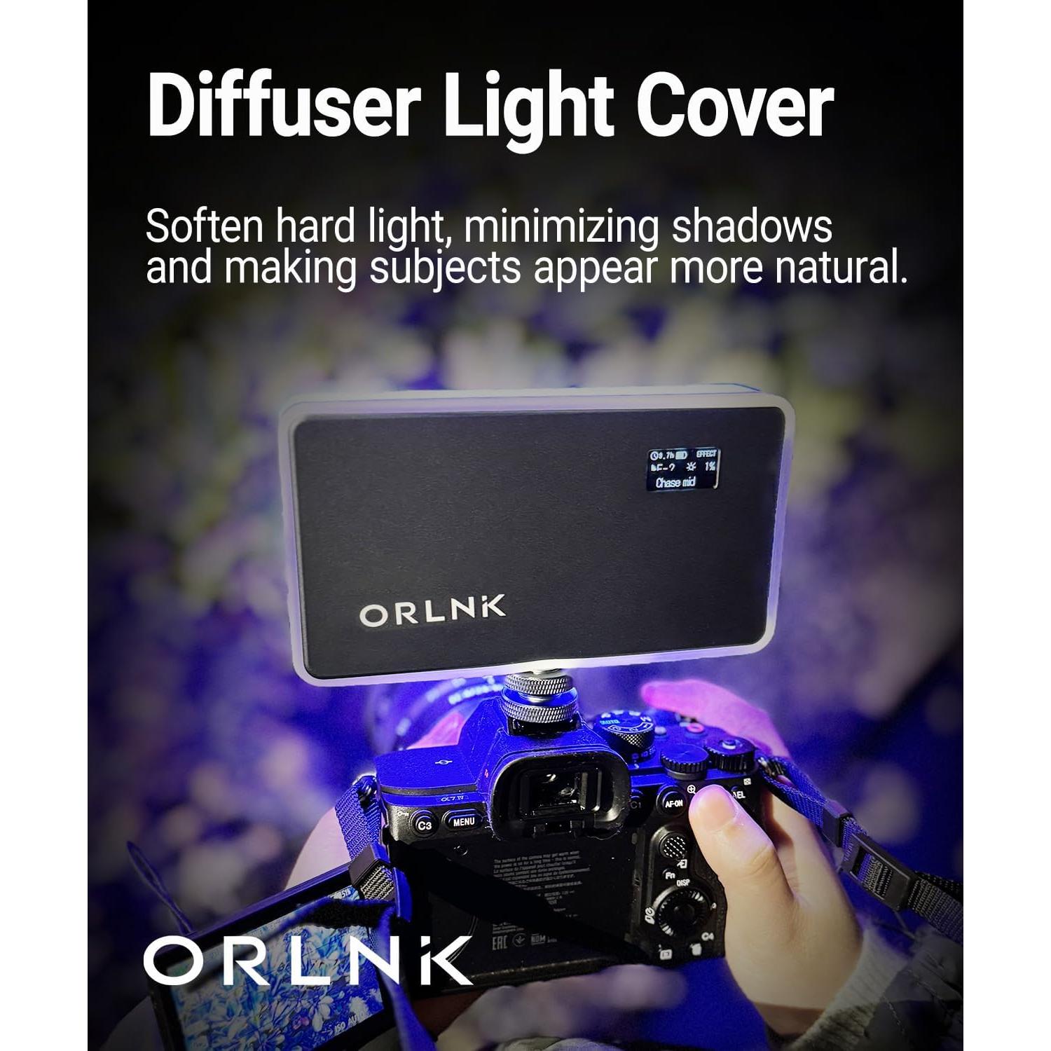 Luz de Video RGB Portátil ORLN'K 6.5" Aluminio 4000mAh