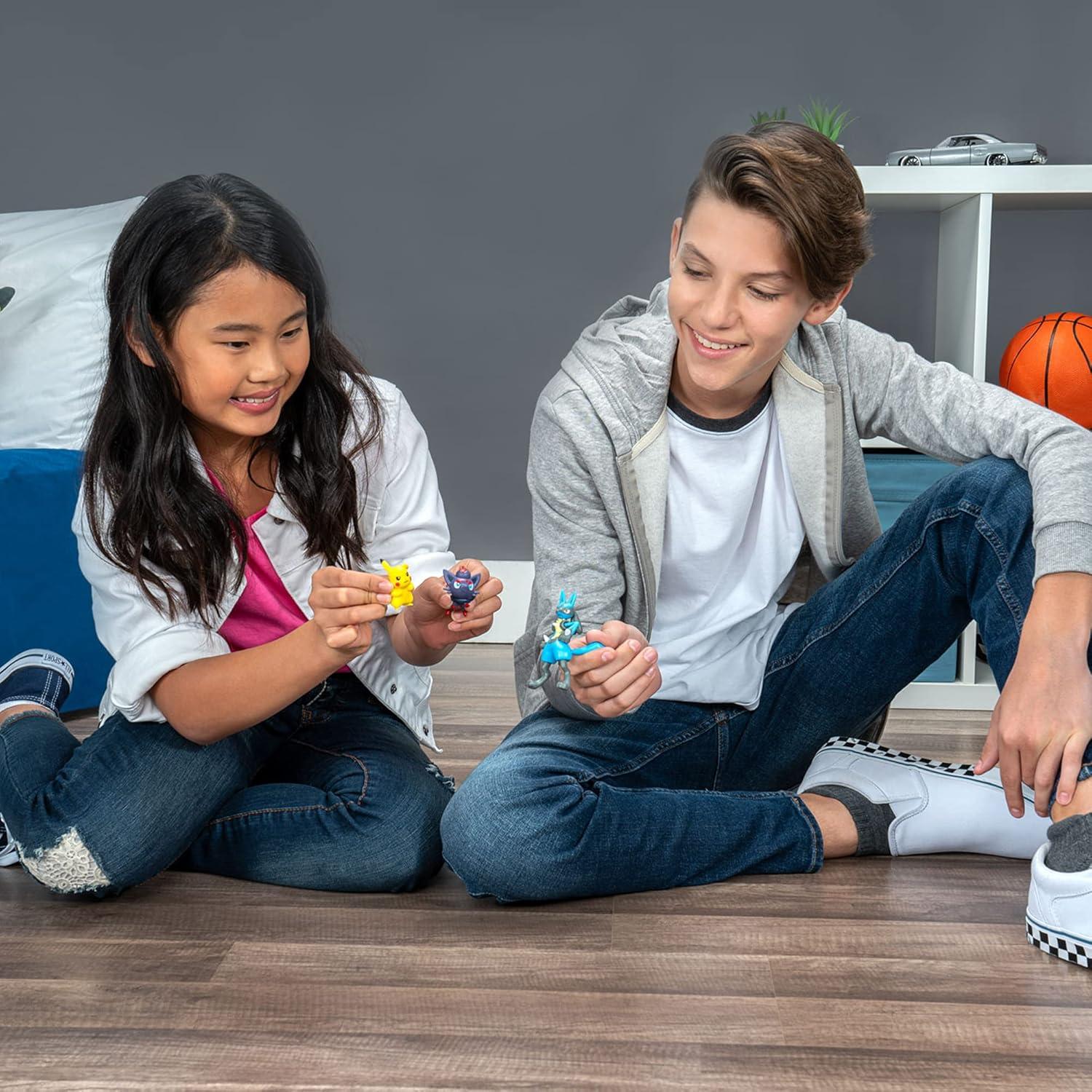 Conjunto Figuras Batalla Pokémon - Pikachu, Zorua y Lucario