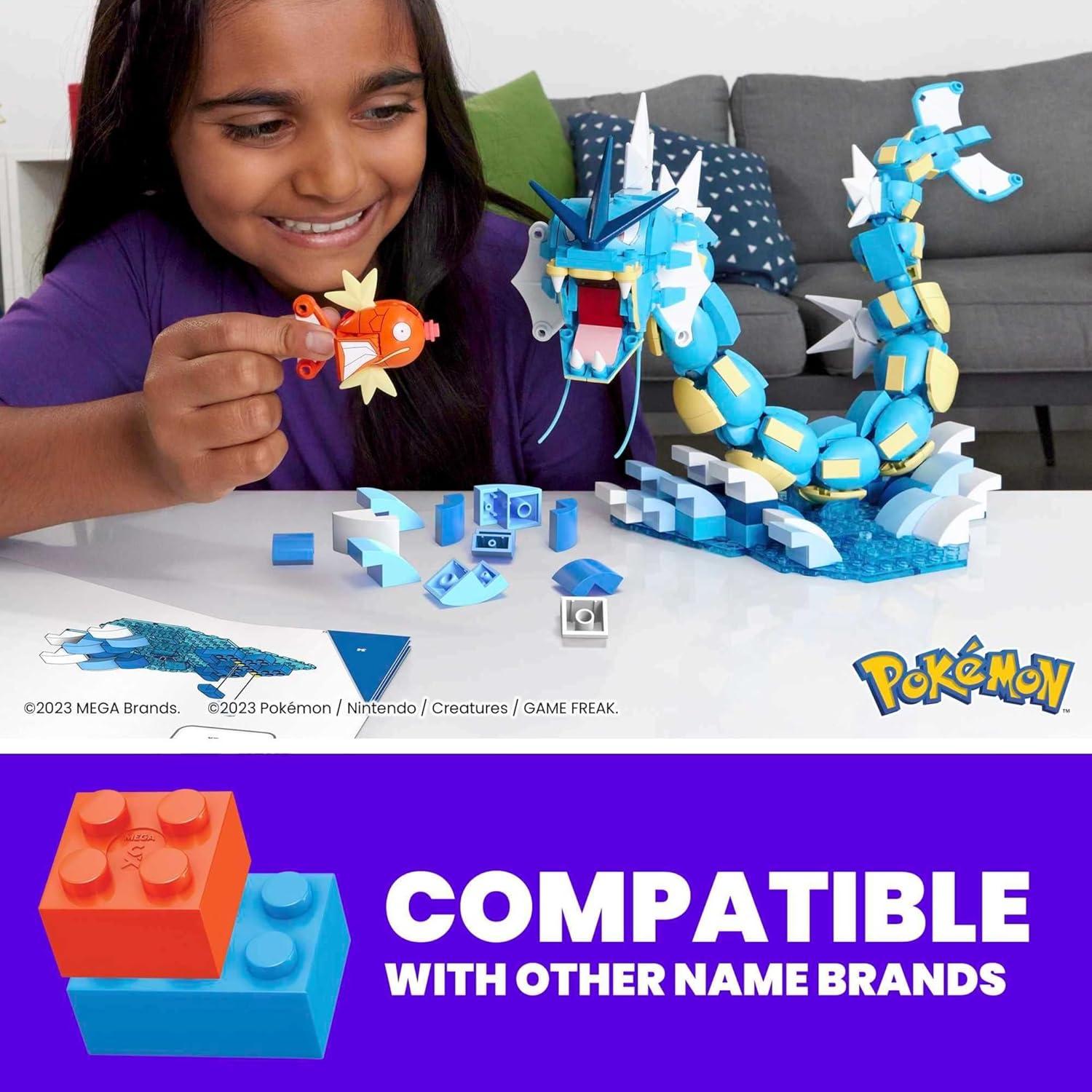 Set de Construcción MEGA Pokémon Magikarp y Gyarados 411 Piezas