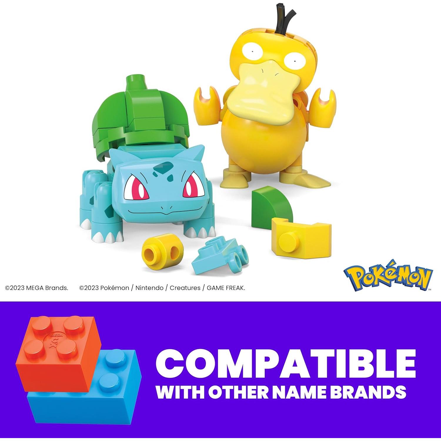 Set de Construcción Pokémon MEGA Bulbasaur y Psyduck 63 Piezas