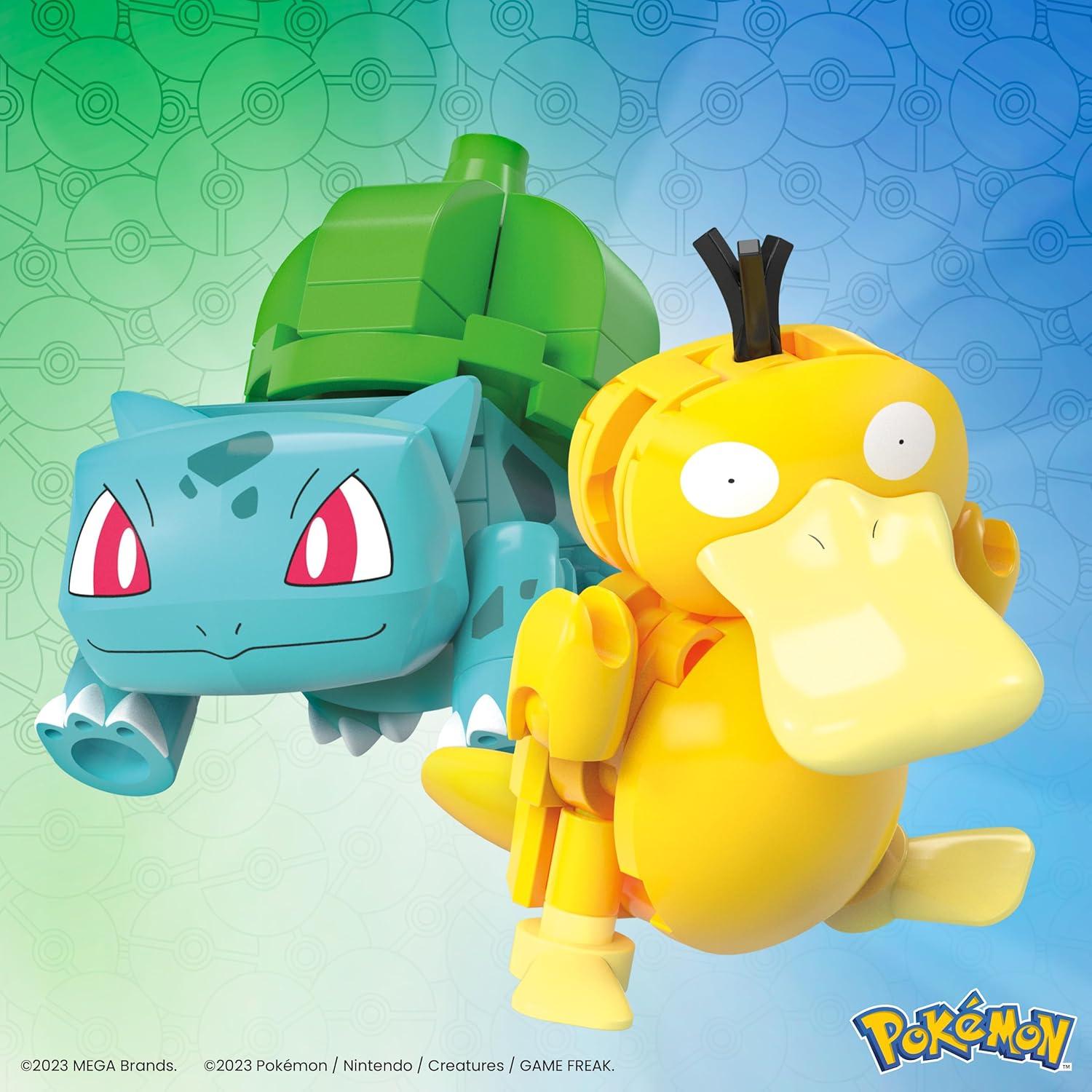 Set de Construcción Pokémon MEGA Bulbasaur y Psyduck 63 Piezas