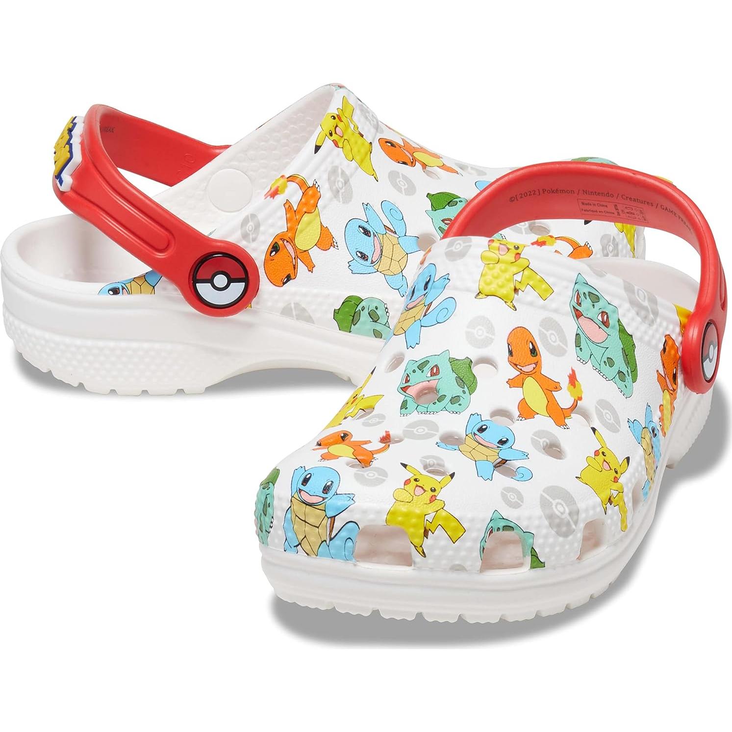 Crocs Unisex Niño Pikachu Classic Clog Blanco/Multi