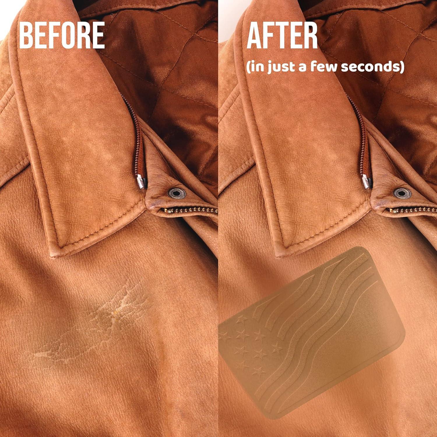 Parche de Reparación MastaPlasta Suede Beige 10x6cm Autoadhesivo