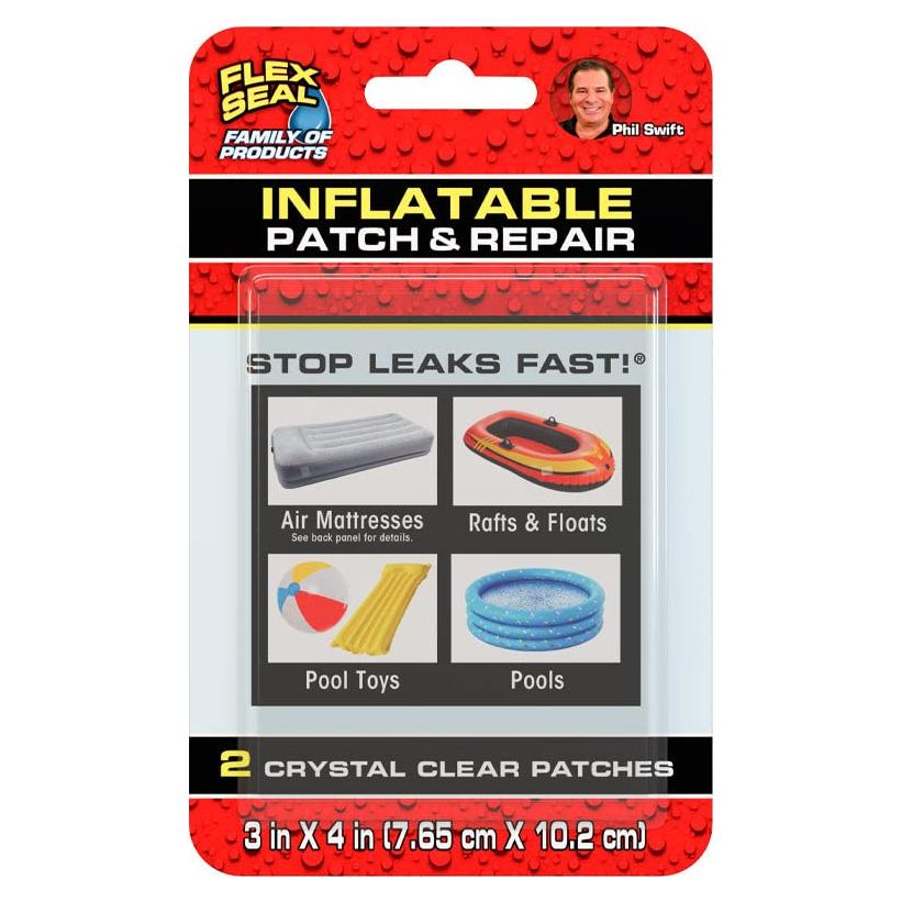 Kit de Parcheo Flex Seal para Inflables PVC - 2 Parches Transparentes