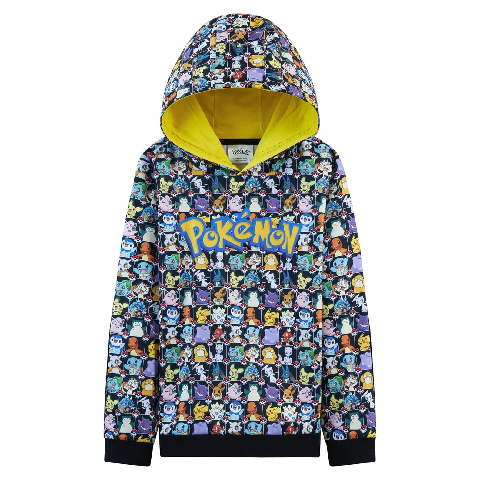 Sudadera con capucha Pokémon Pikachu para niños 7-8 años