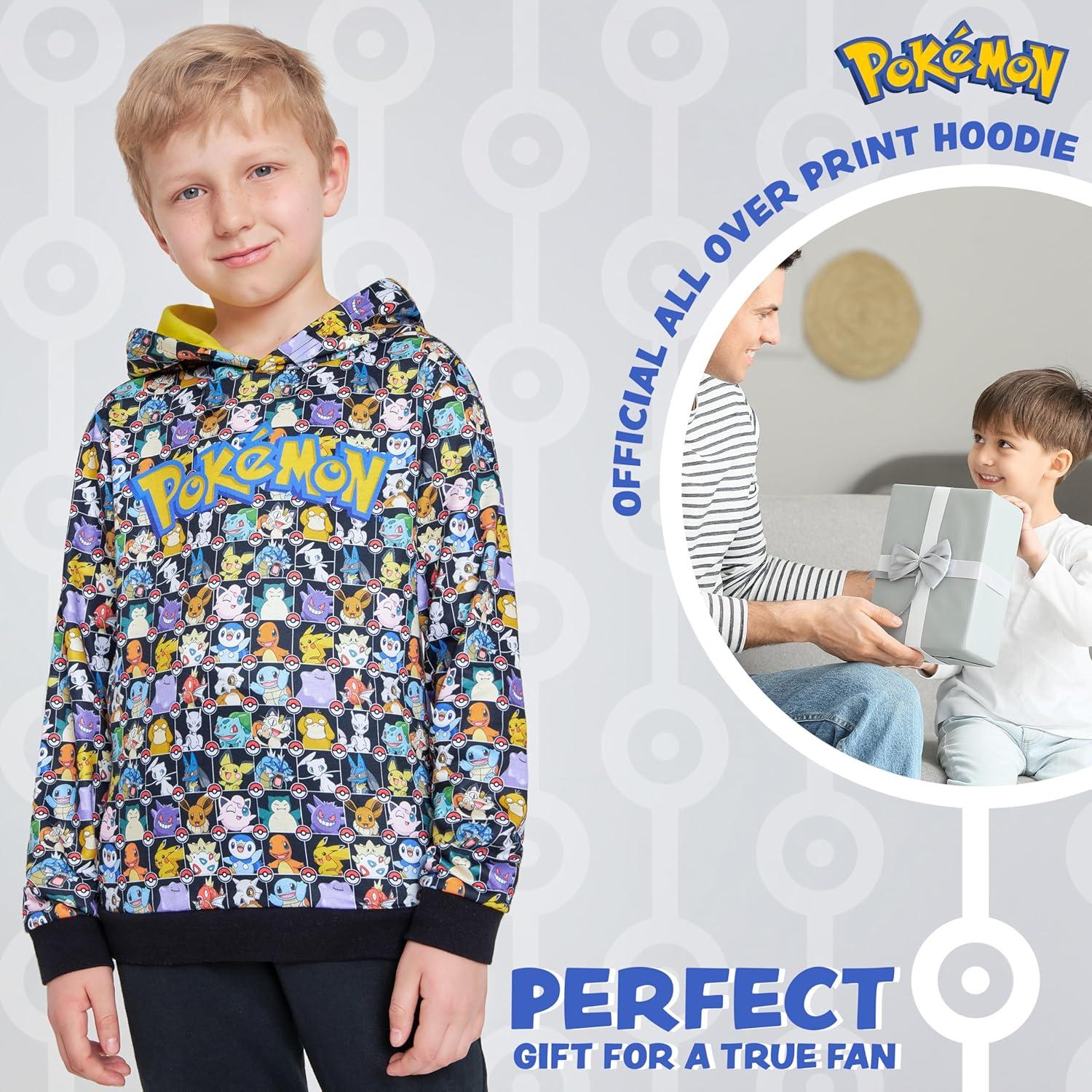 Sudadera con capucha Pokémon Pikachu para niños 5-6 años