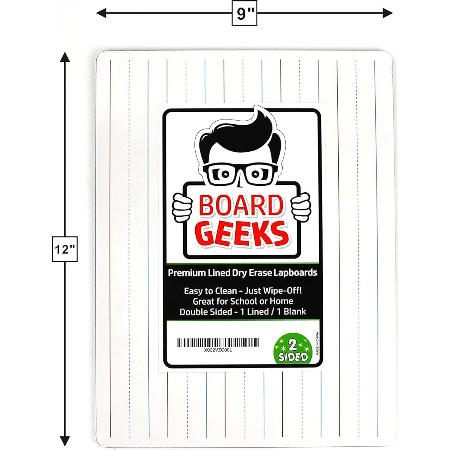 Tablero Blanco Pequeño Doble Cara Board Geeks 30x22 cm