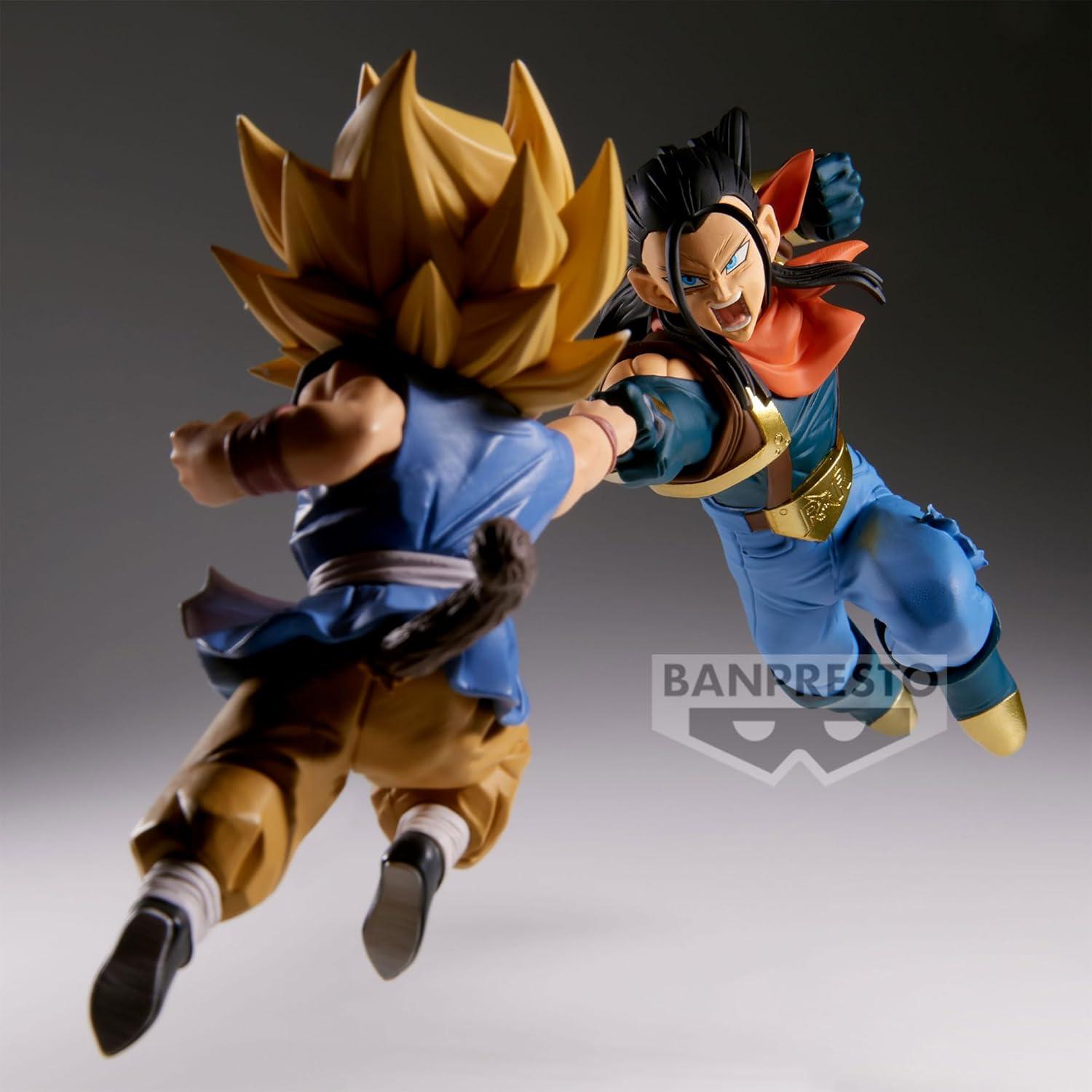 Figura Banpresto Super Saiyan Son Goku vs Super #17 8.89 cm