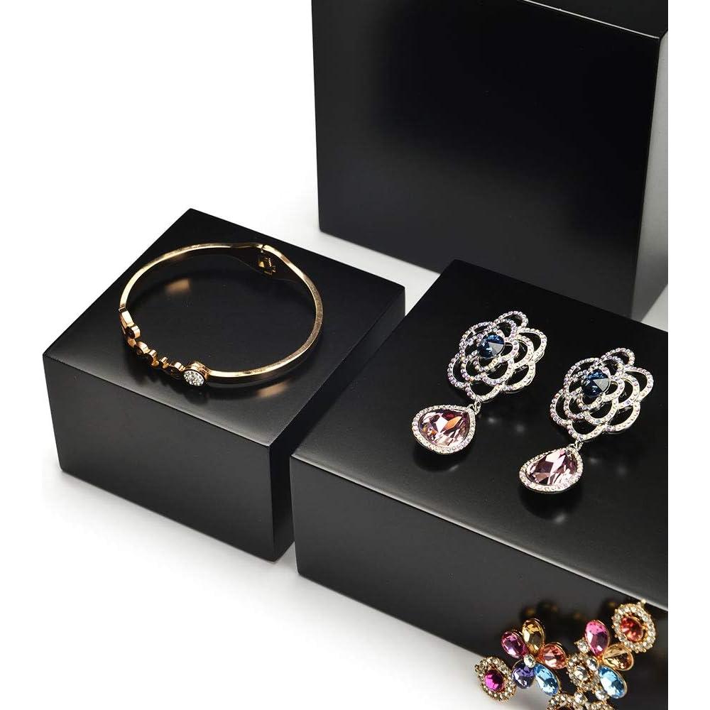 Soporte de exhibición de joyería Oirlv madera minimalista 5x10cm