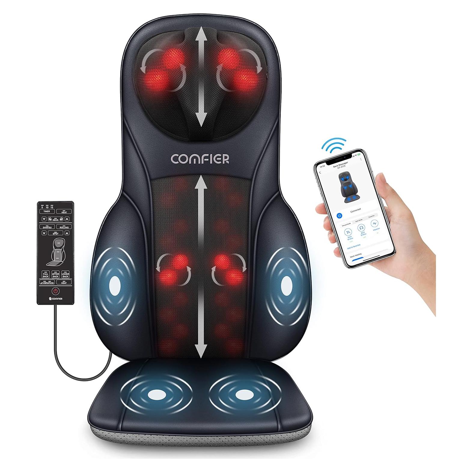 Masajeador de Cuello y Espalda COMFIER 2113B-APP con Calor