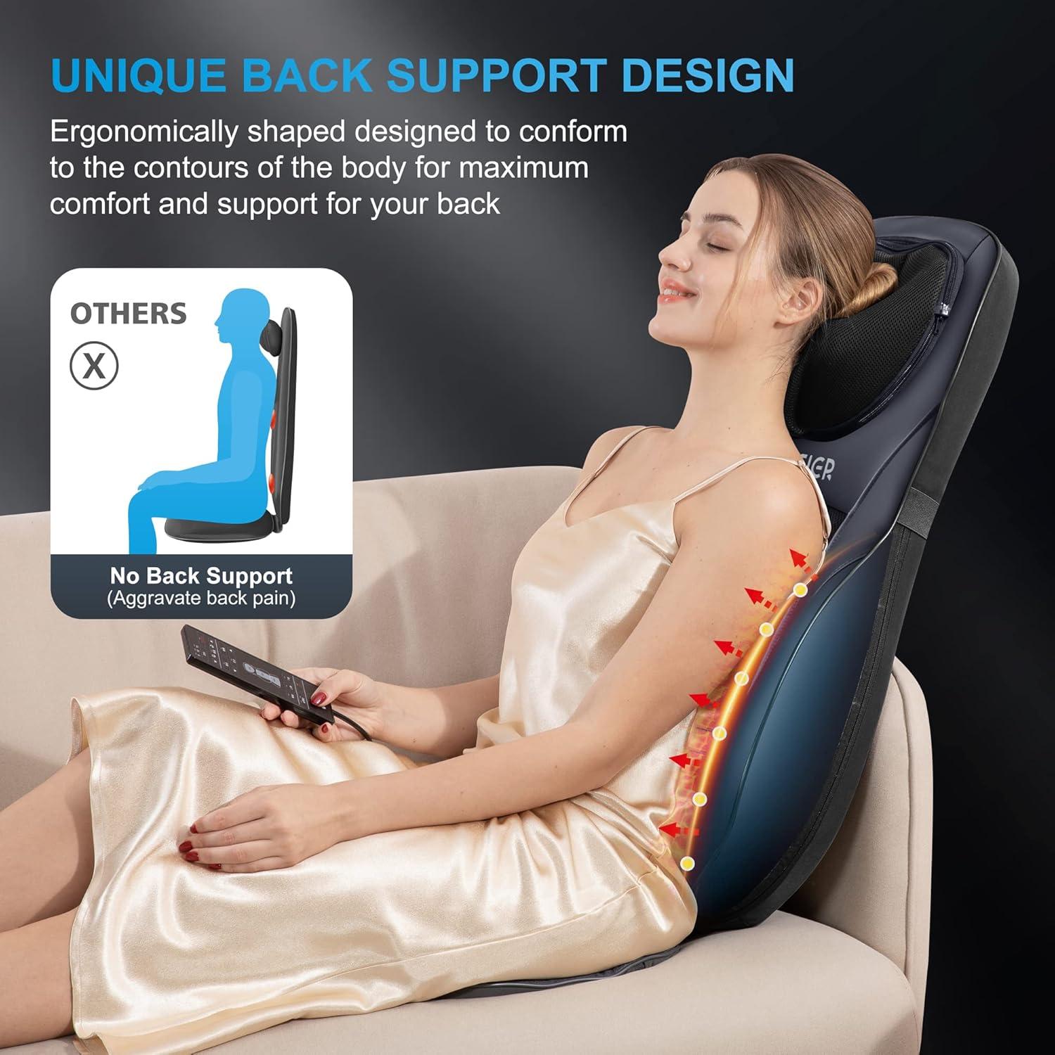 Masajeador de Cuello y Espalda COMFIER 2113B-APP con Calor