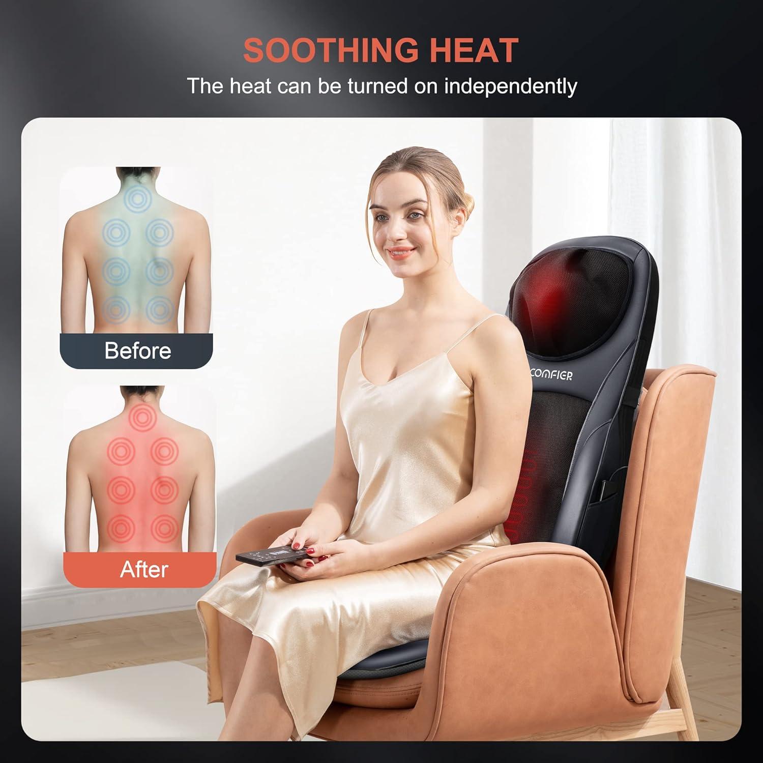 Masajeador de Cuello y Espalda COMFIER 2113B-APP con Calor