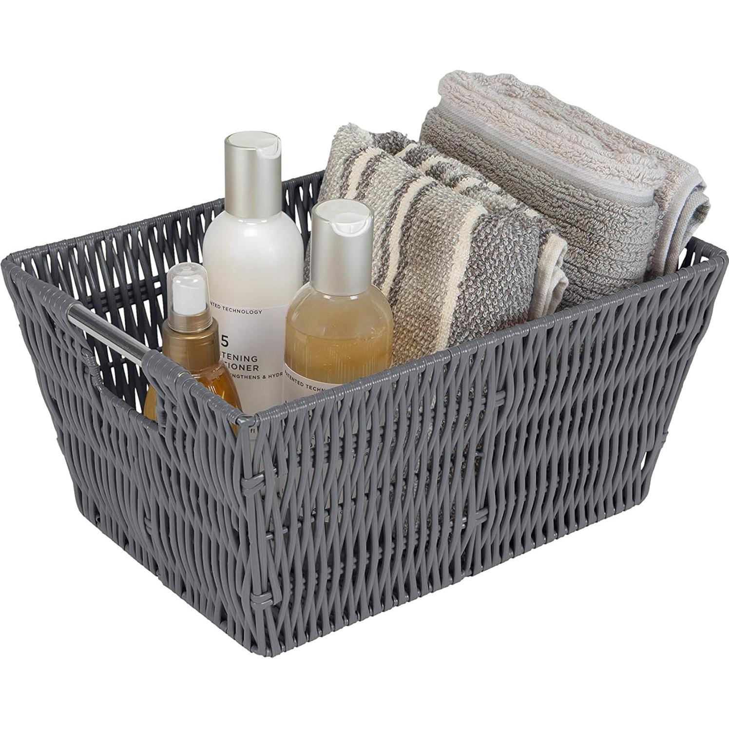 Conjunto de 3 Cestas de Ratan Simplify - Almacenamiento Multiusos