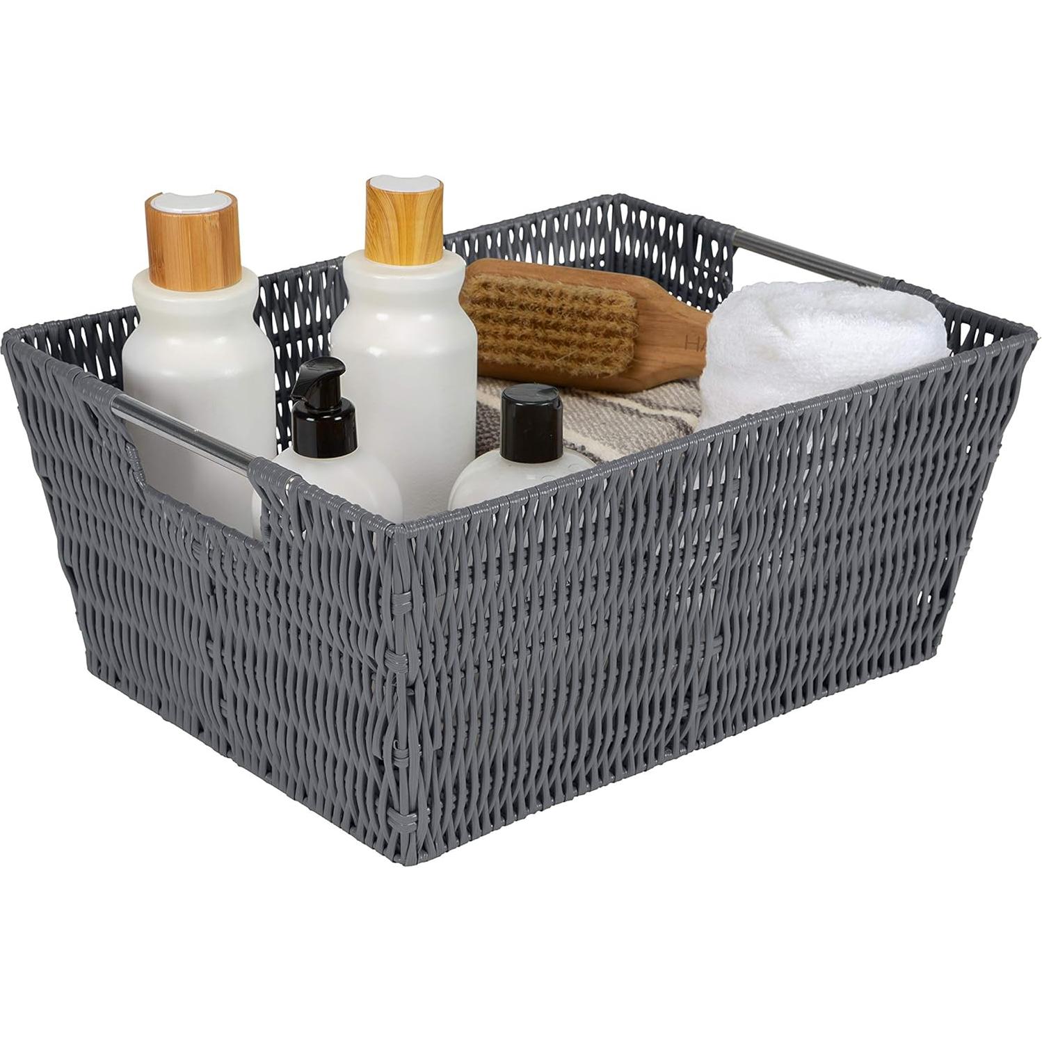 Conjunto de 3 Cestas de Ratan Simplify - Almacenamiento Multiusos