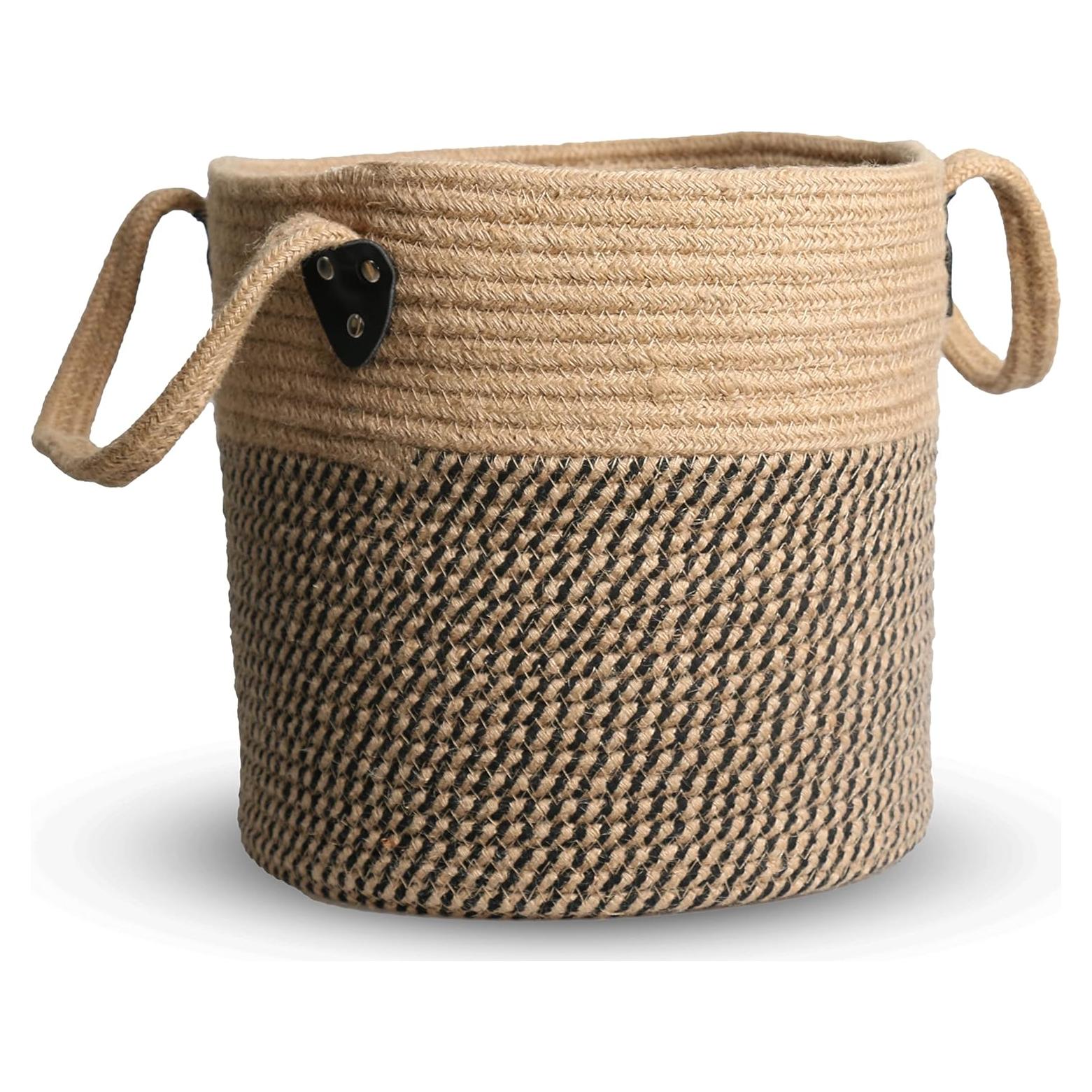 Cesta de Yute Natural ZOES HOMEWARE 25.4cm Multiusos
