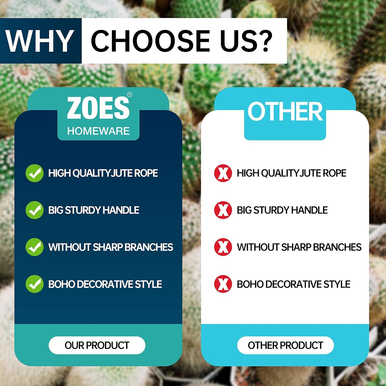 Cesta de Yute Natural ZOES HOMEWARE 25.4cm Multiusos